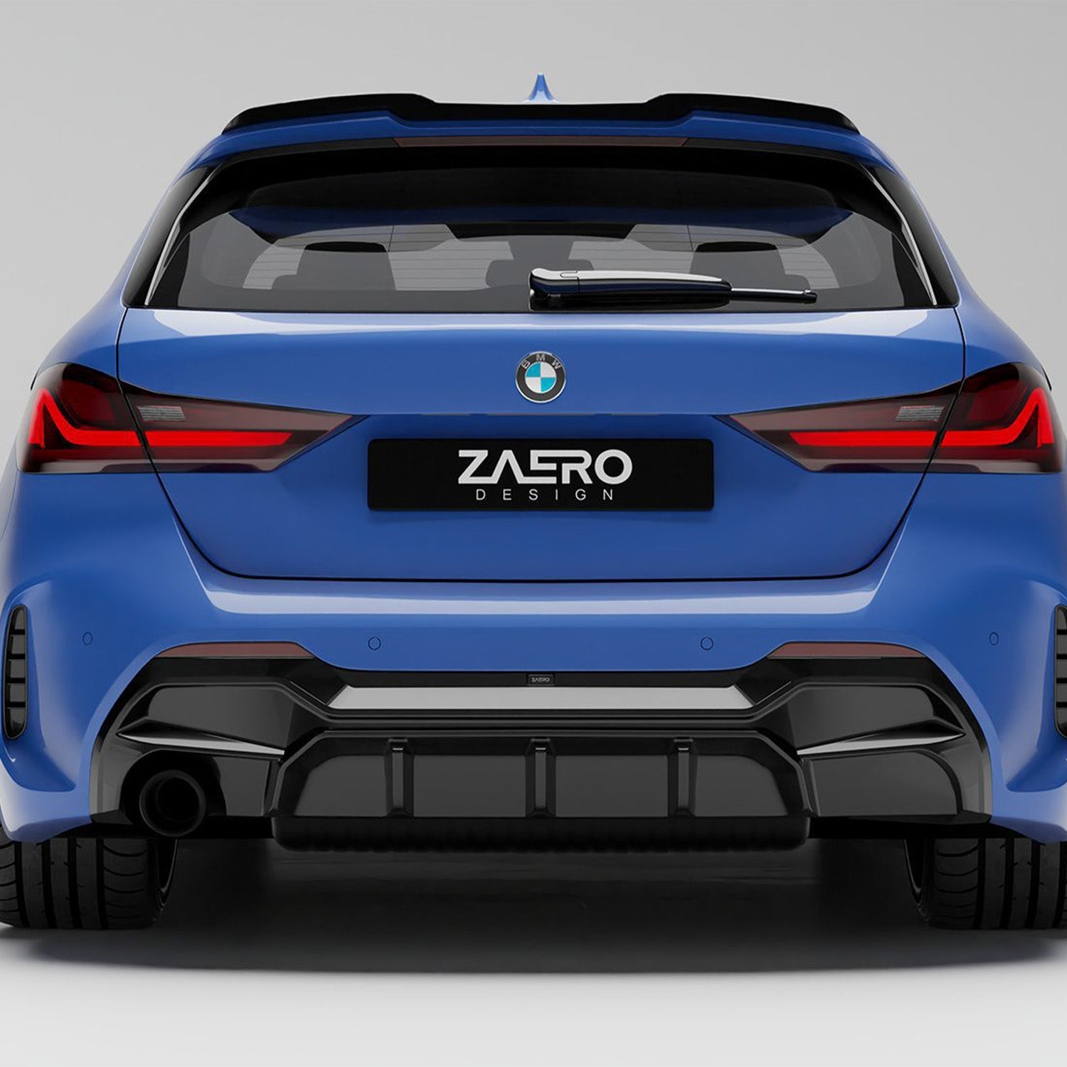 ZAERO Design BMW F40 1 Series Gloss Black Rear Diffuser