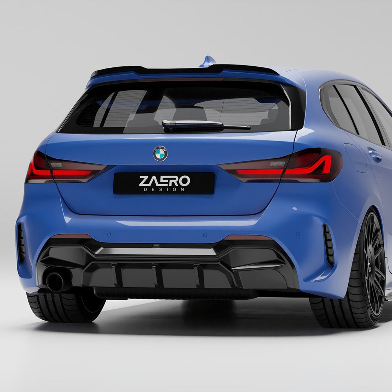ZAERO Design BMW F40 1 Series Gloss Black Rear Diffuser