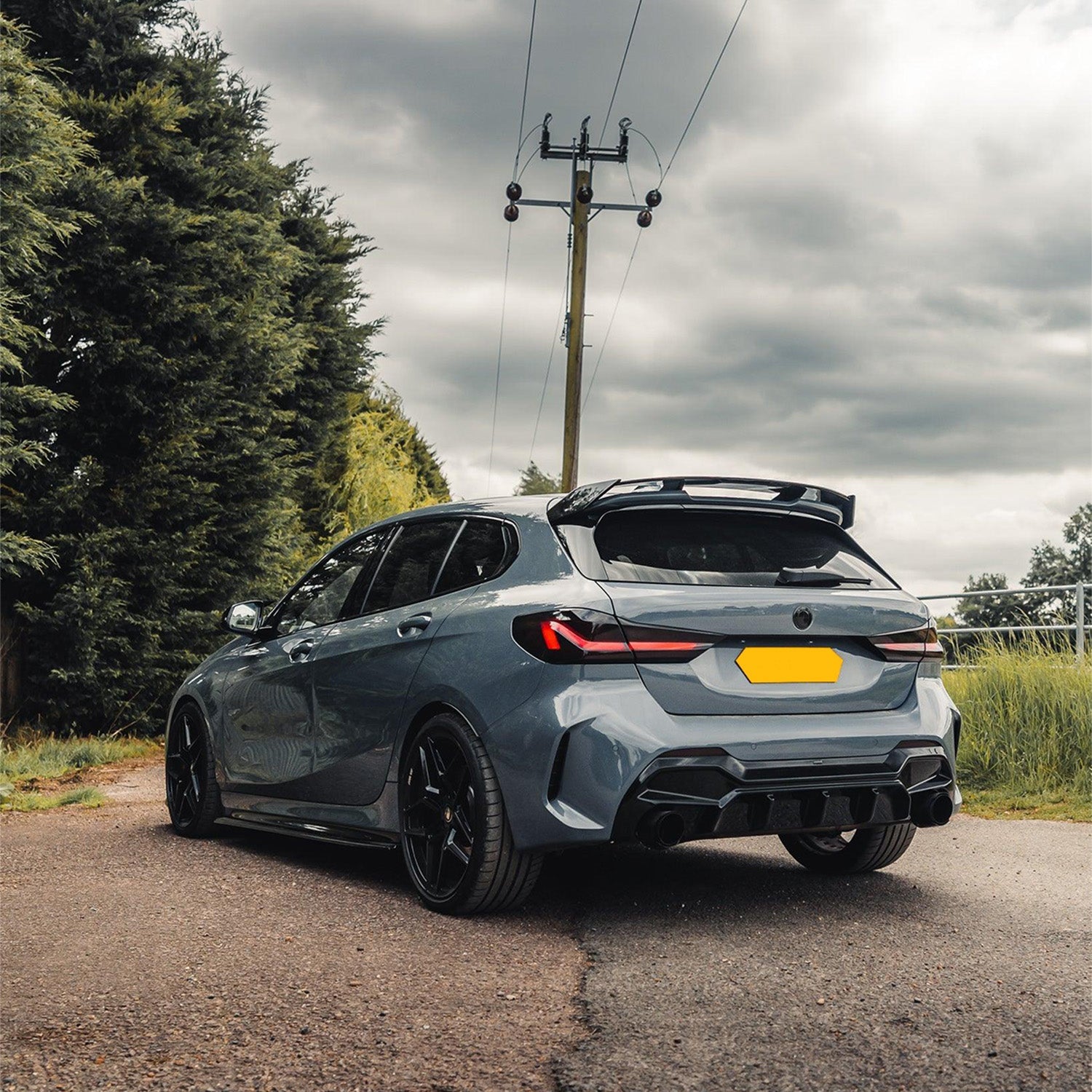 ZAERO Design BMW F40 M135i 1 Series Gloss Black Diffuser