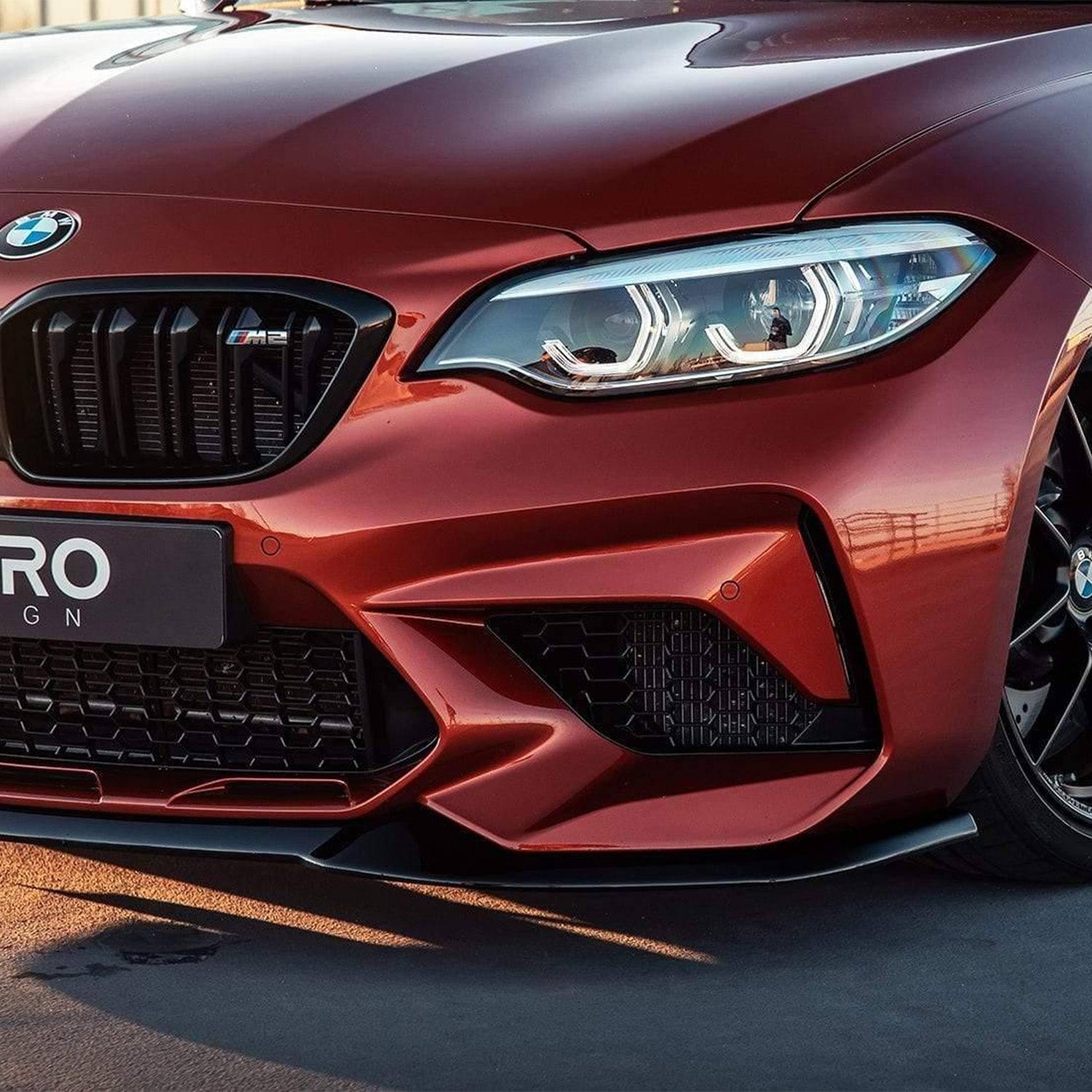 ZAERO Design BMW F87 M2 Competition Gloss Black Front Lip Splitter