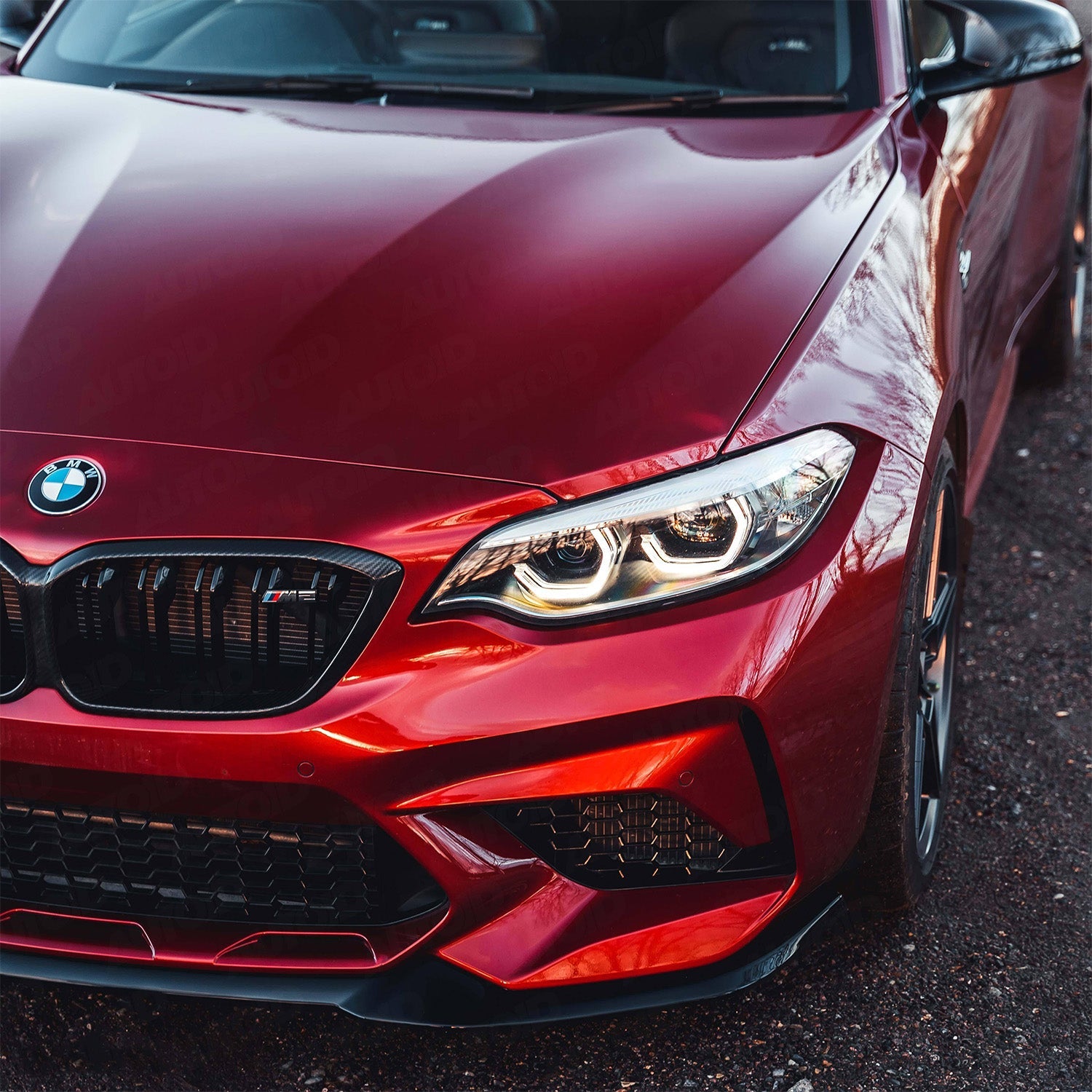 ZAERO Design BMW F87 M2 Competition Gloss Black Front Lip Splitter