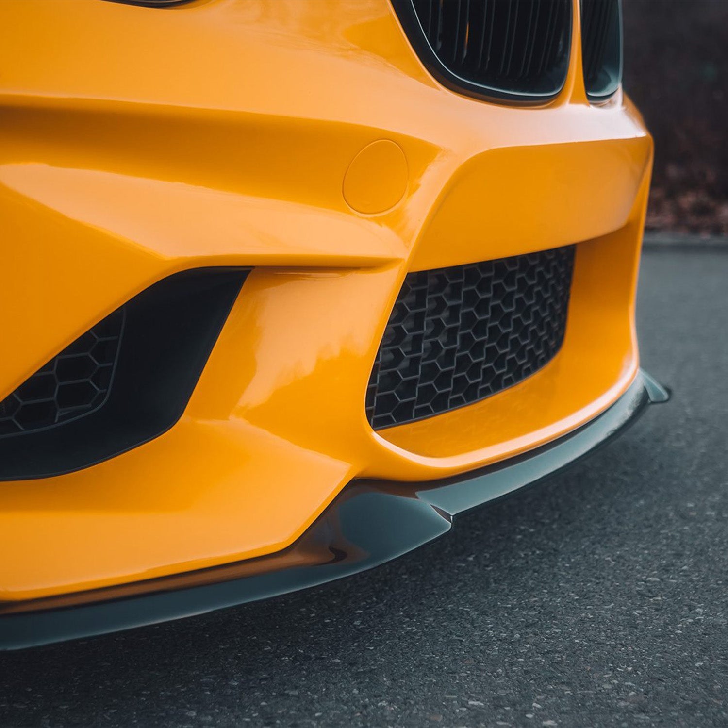 ZAERO Design BMW F87 M2 EVO-S Front Splitter In Gloss Black