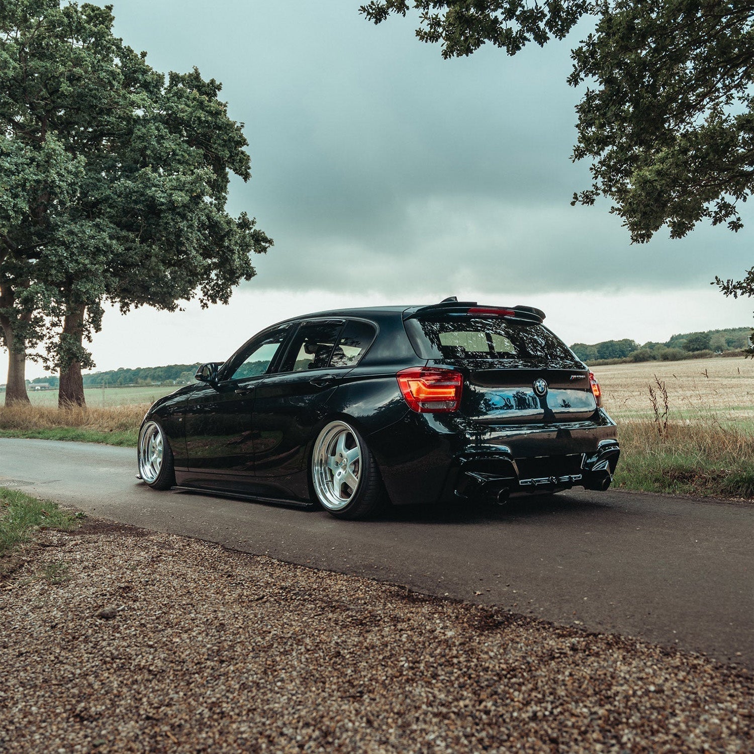 ZAERO Design BMW M135i Pre-LCI Rear Diffuser In Gloss Black Fitted