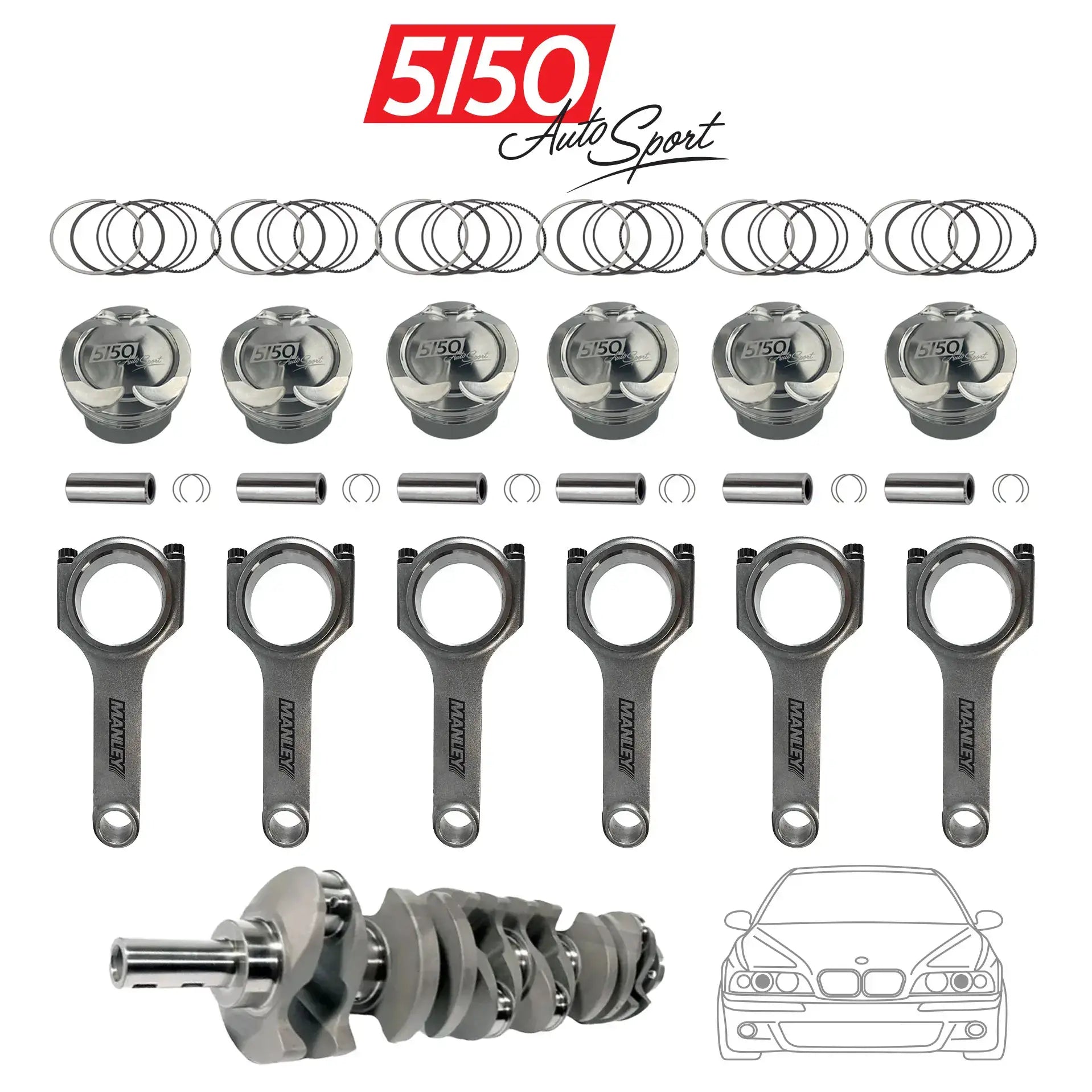 BMW M52TU Stroker Kit by 5150 AutoSport