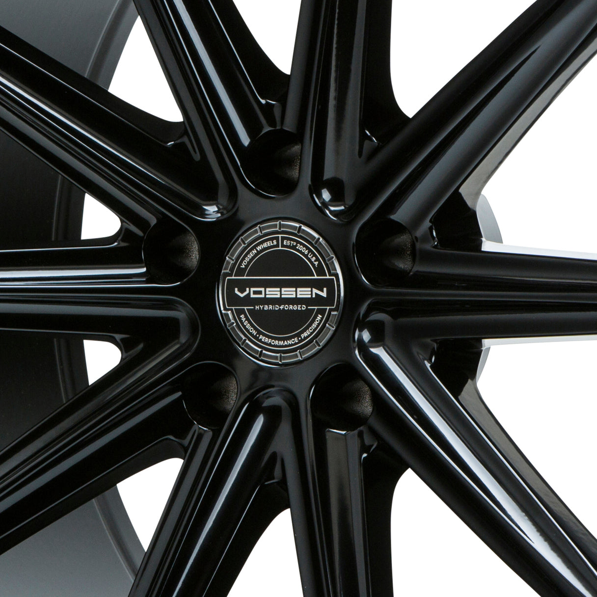 Vossen Hybrid Forged Billet Sport Cap for VF & HF Series Wheels (Gloss Black)