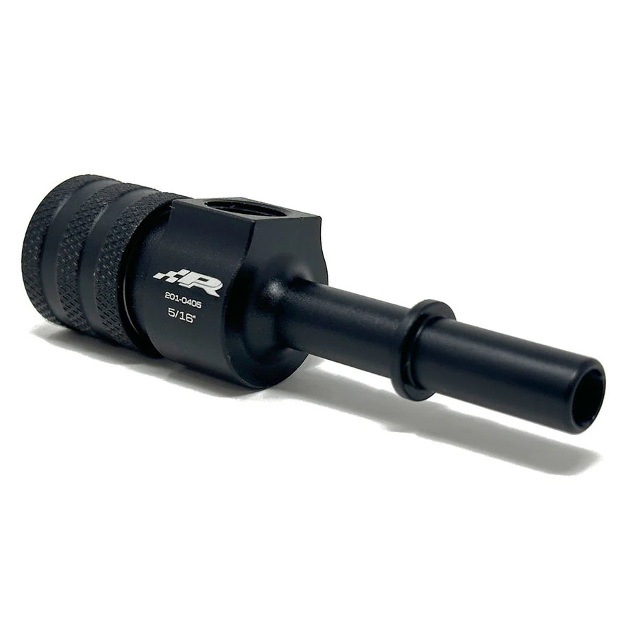Precision Raceworks Fuel Line NPT Tap - Quick Disconnect Adapter with 1/8" NPT Port - 5/16 inch