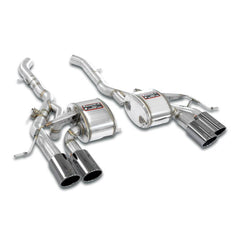 Supersprint BMW F97 X3 M & F98 X4 M Stainless Steel Rear Mufflers Kit OO100 Gun Metal Grey with Valves