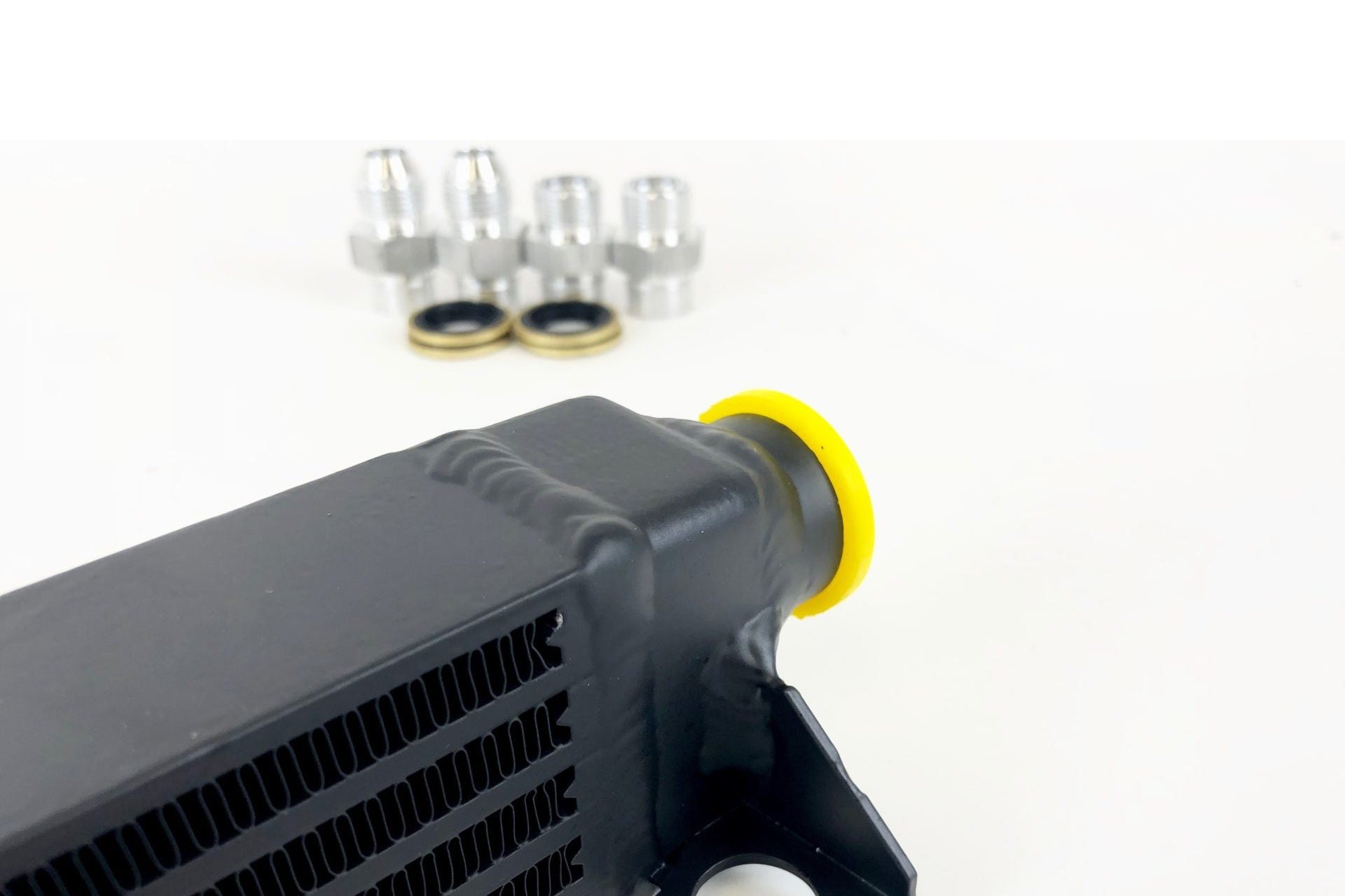 CSF BMW E30 Oil Cooler w/ fittings for OEM style and AN-10 male connections