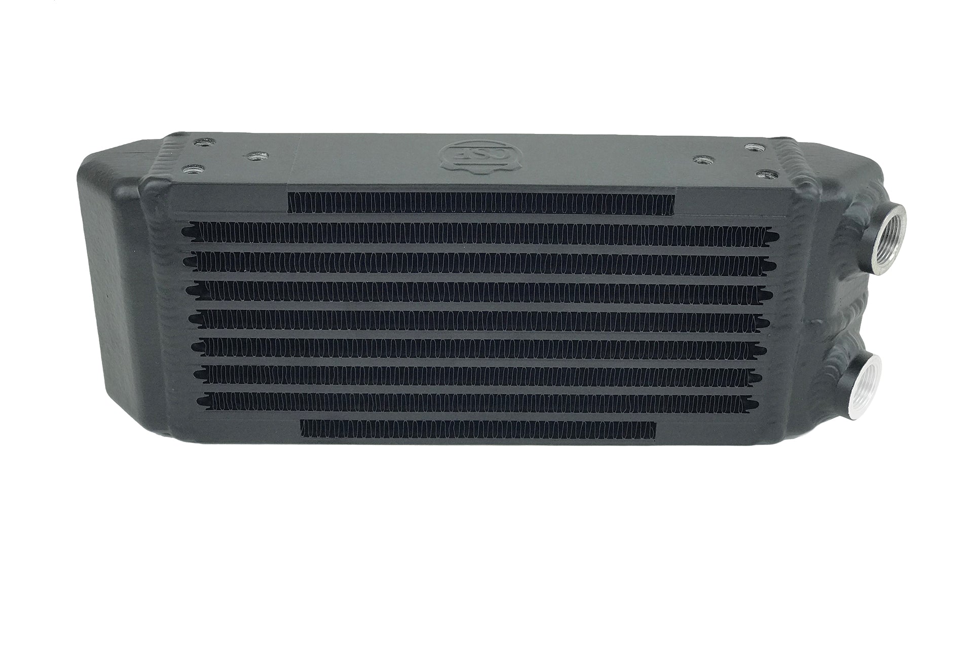 CSF Universal Dual-Pass Oil Cooler - M22 x 1.5 connections - 13L x 4.75H x 2.16W