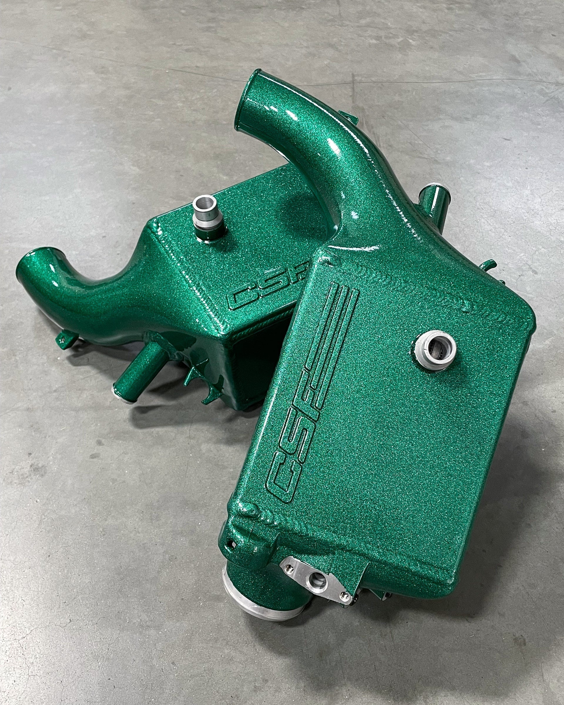 CSF #8315 BMW X5M / X6M / XM High-Performance Charge-Air-Coolers custom finish - Isle of Man Green +$200.00