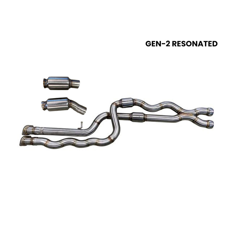 Active Autowerke BMW F87 M2 Competition Equal Length Exhaust Midpipe - Gen-2 Resonated