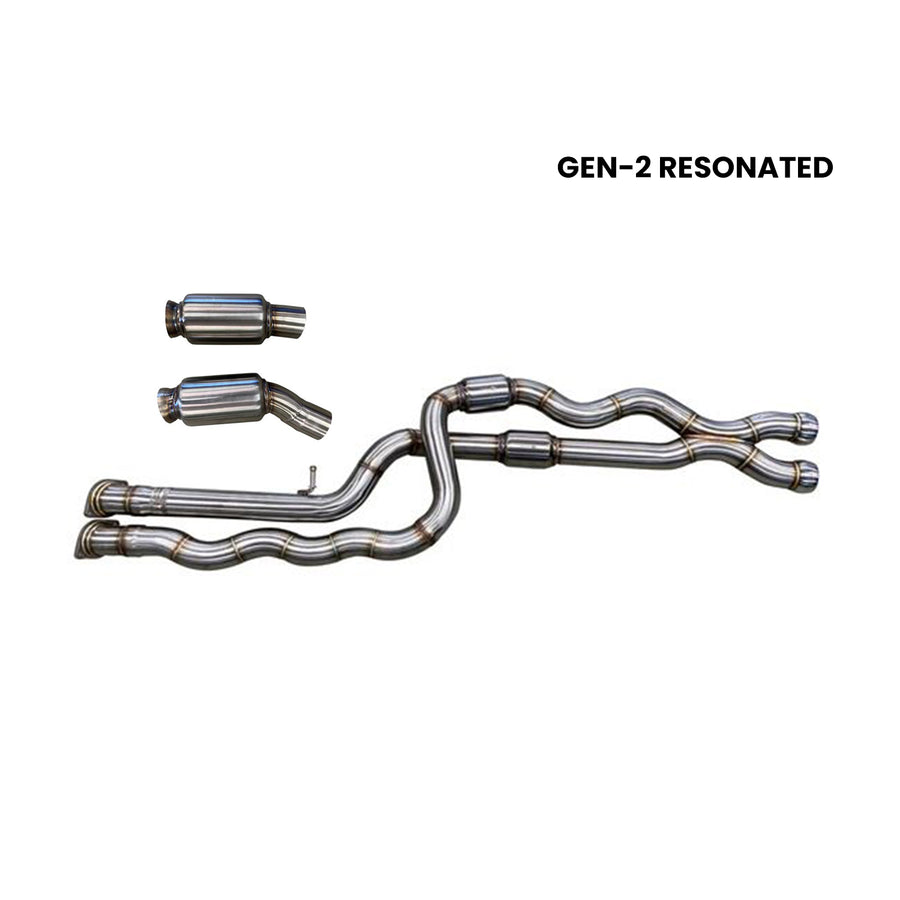 Active Autowerke BMW F87 M2 Competition Equal Length Exhaust Midpipe - Gen-2 Resonated