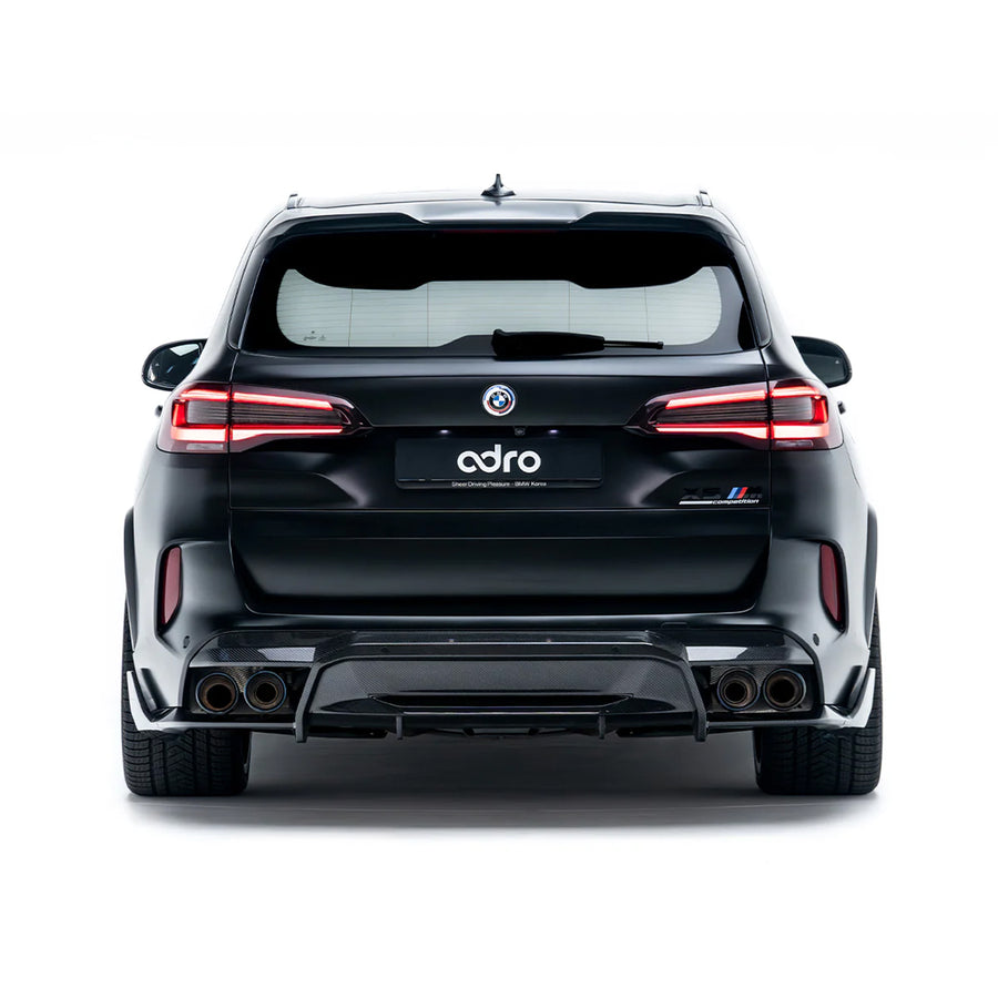 Adro Inc BMW F95 X5M Gloss Carbon Fibre Rear Diffuser