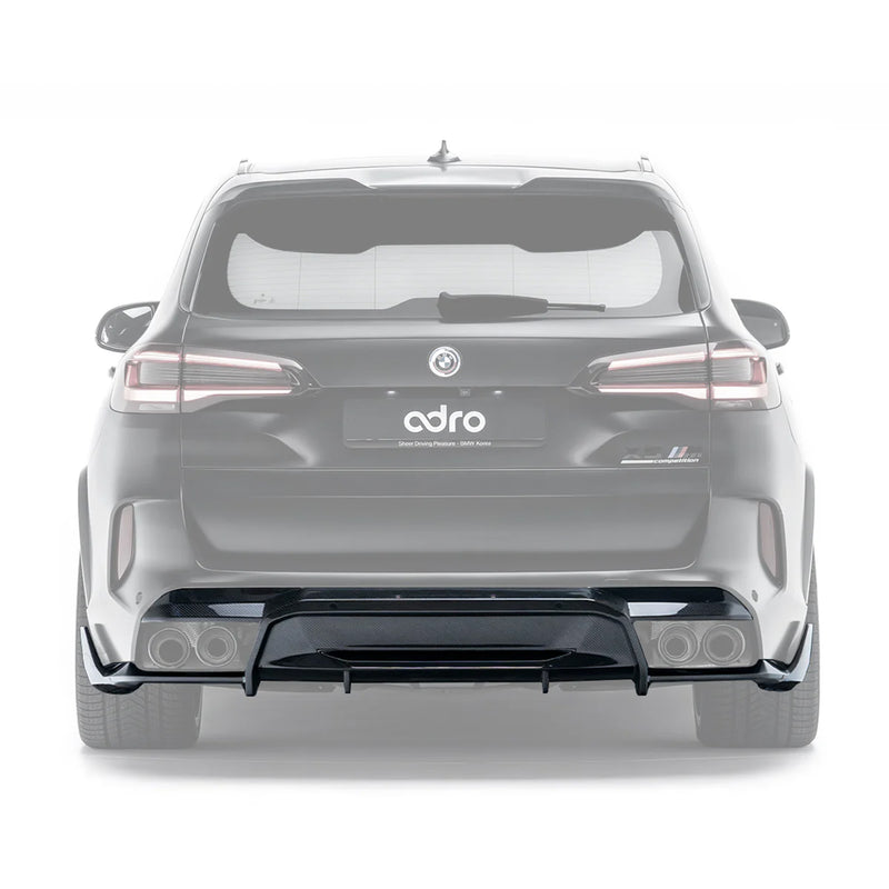 Adro Inc BMW F95 X5M Gloss Carbon Fibre Rear Diffuser