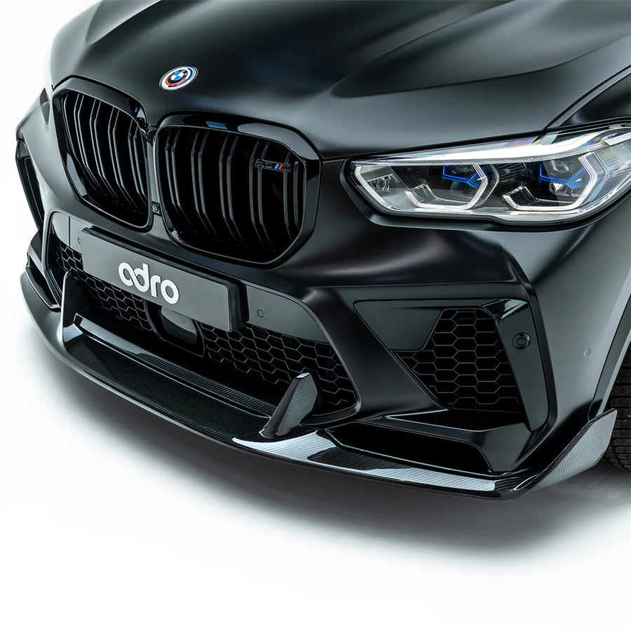 Adro Inc BMW F95 X5M Pre-LCI Gloss Carbon Fibre Front Splitter
