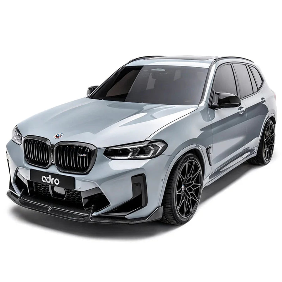 Adro Inc BMW F97 X3M LCI Gloss Carbon Fibre Front Splitter