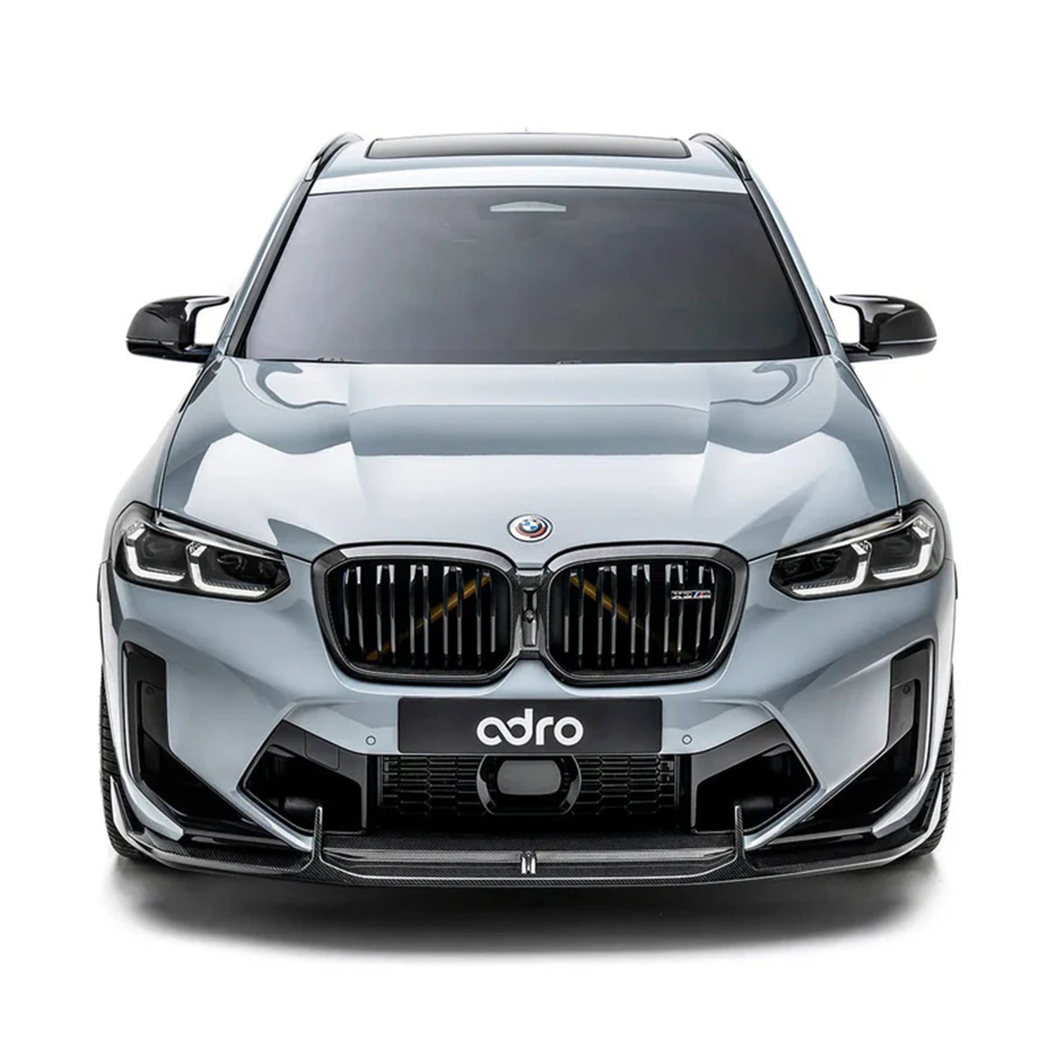 Adro Inc BMW F97 X3M LCI Gloss Carbon Fibre Front Splitter
