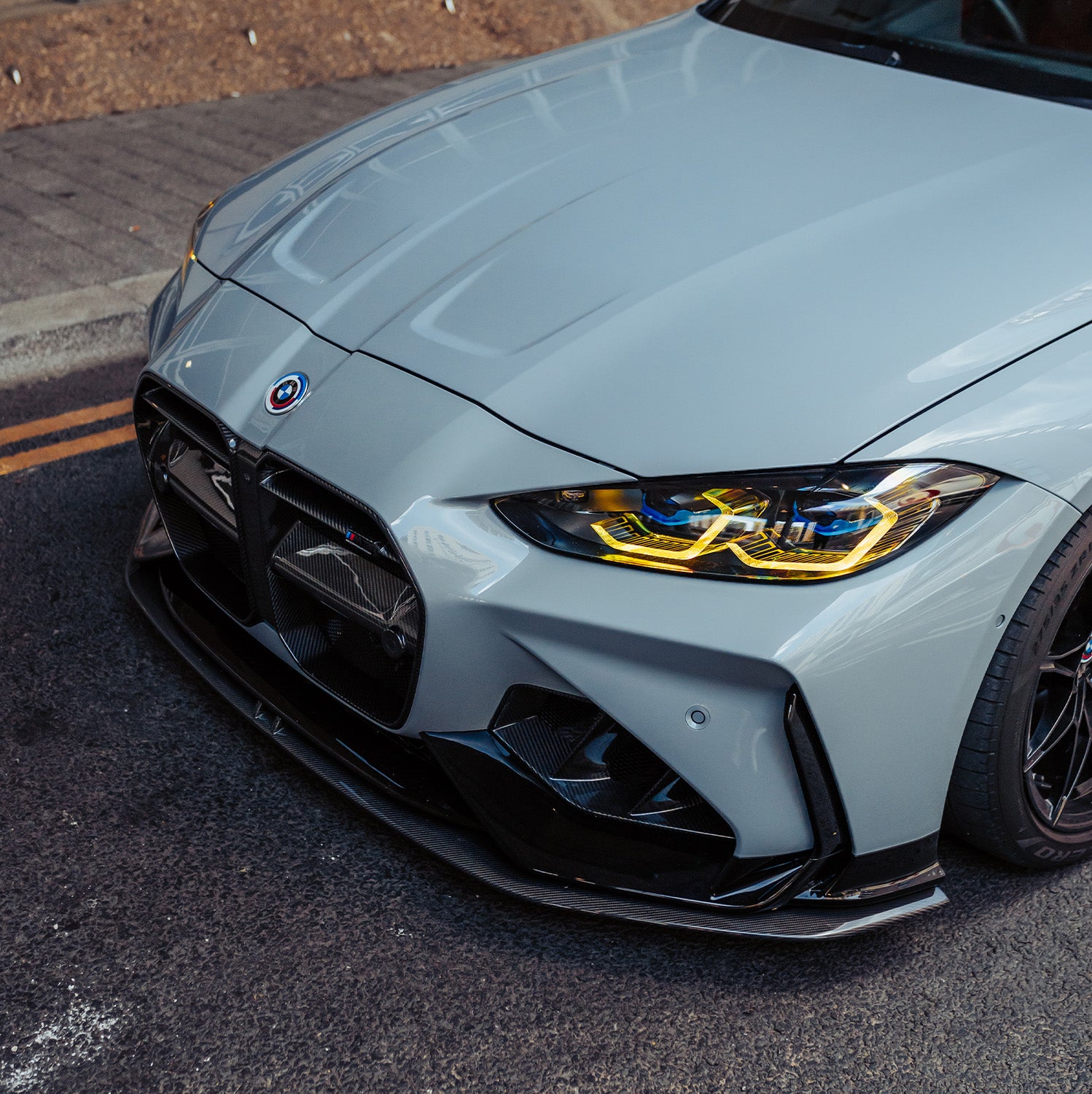 Adro Inc BMW G80 M3 & G82 M4 Carbon Fibre Front Splitter