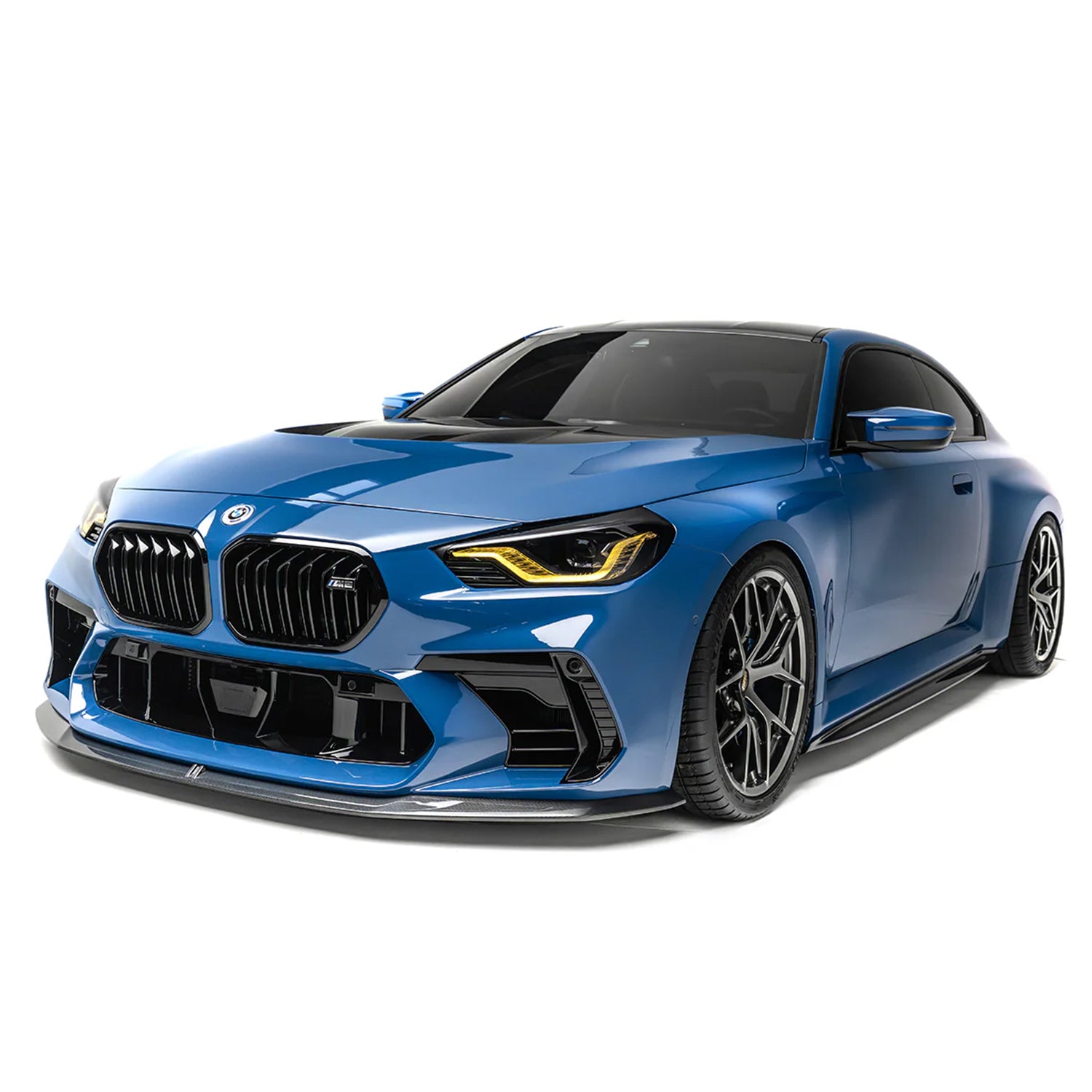 Adro Inc BMW G87 M2 Gloss Carbon Fibre Front Lip For Adro Facelift Front Bumper