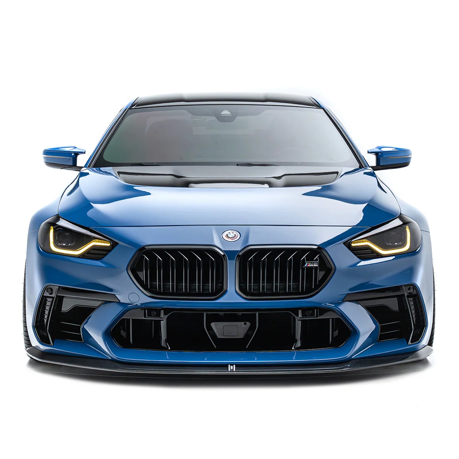 Adro Inc BMW G87 M2 Gloss Carbon Fibre Front Lip For Adro Facelift Front Bumper