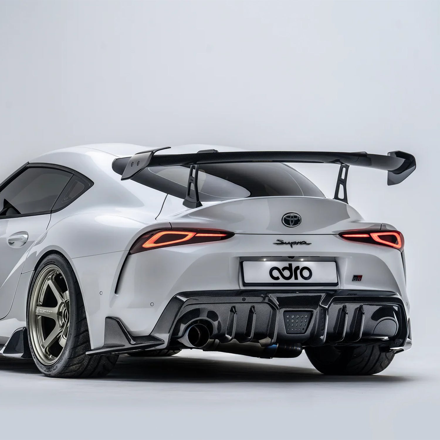 Adro Inc Toyota GR Supra A90 Gloss Carbon Fibre Rear Diffuser