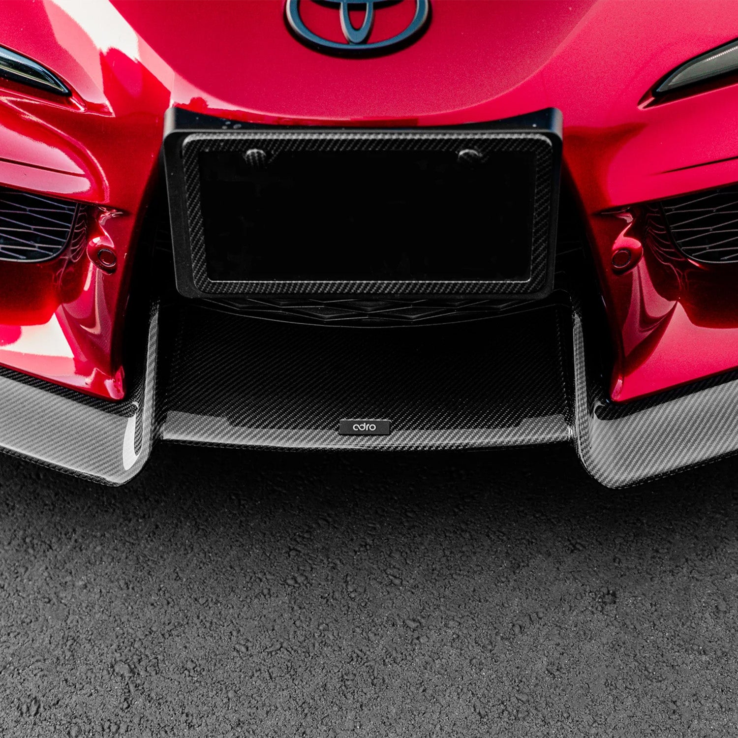 Adro Inc Toyota GR Supra A90 Gloss Carbon Fibre Front Splitter