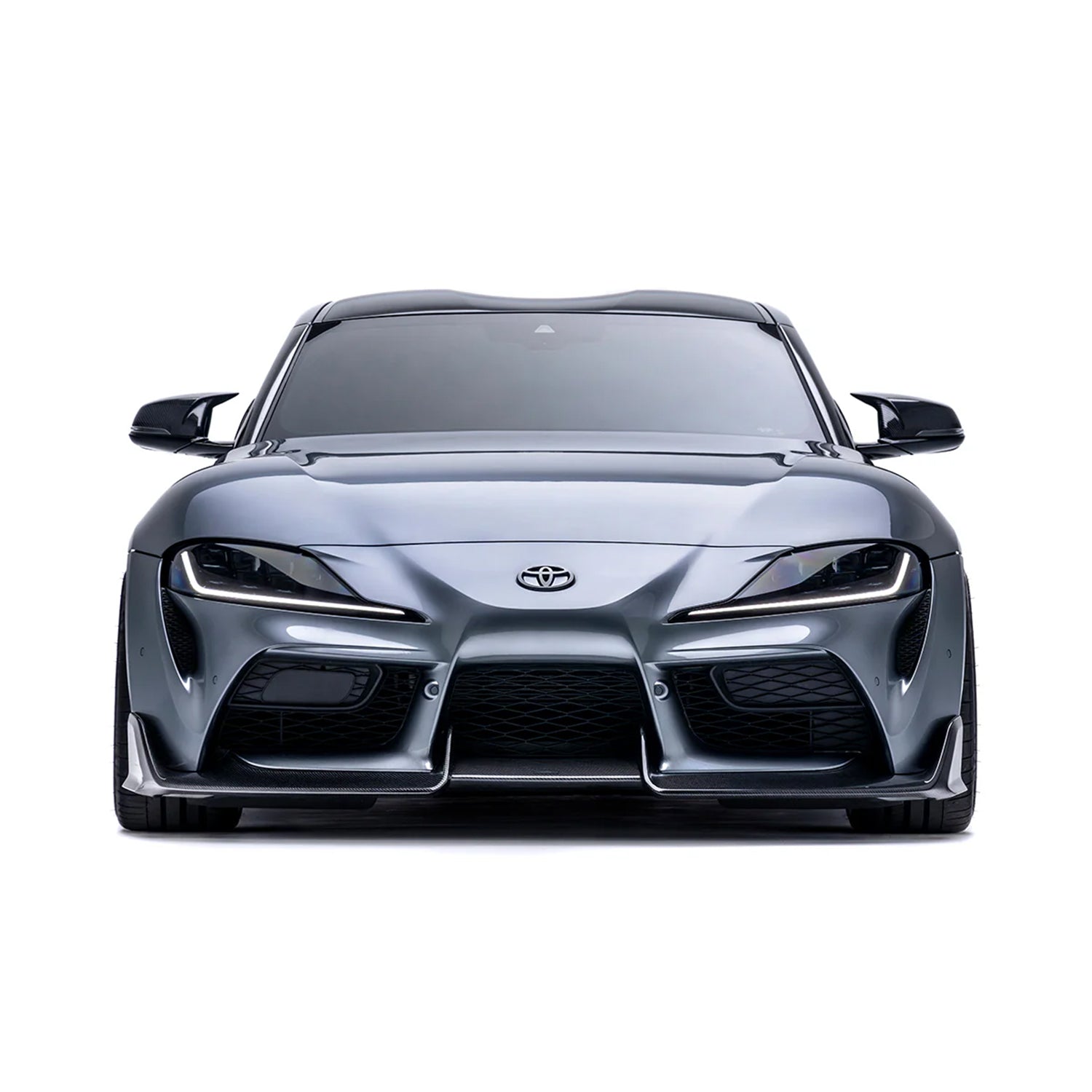 Adro Inc Toyota GR Supra A90 Gloss Carbon Fibre Front Splitter