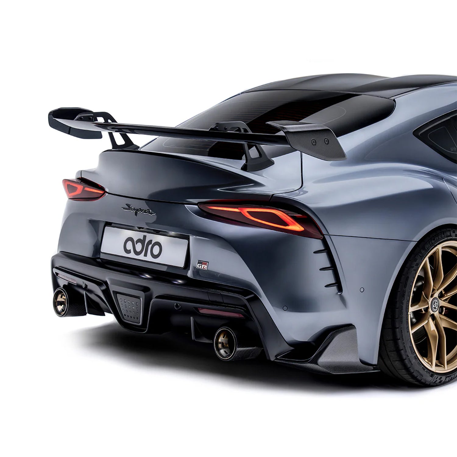 Adro Inc Toyota GR Supra A90 Gloss Carbon Fibre Rear Winglets