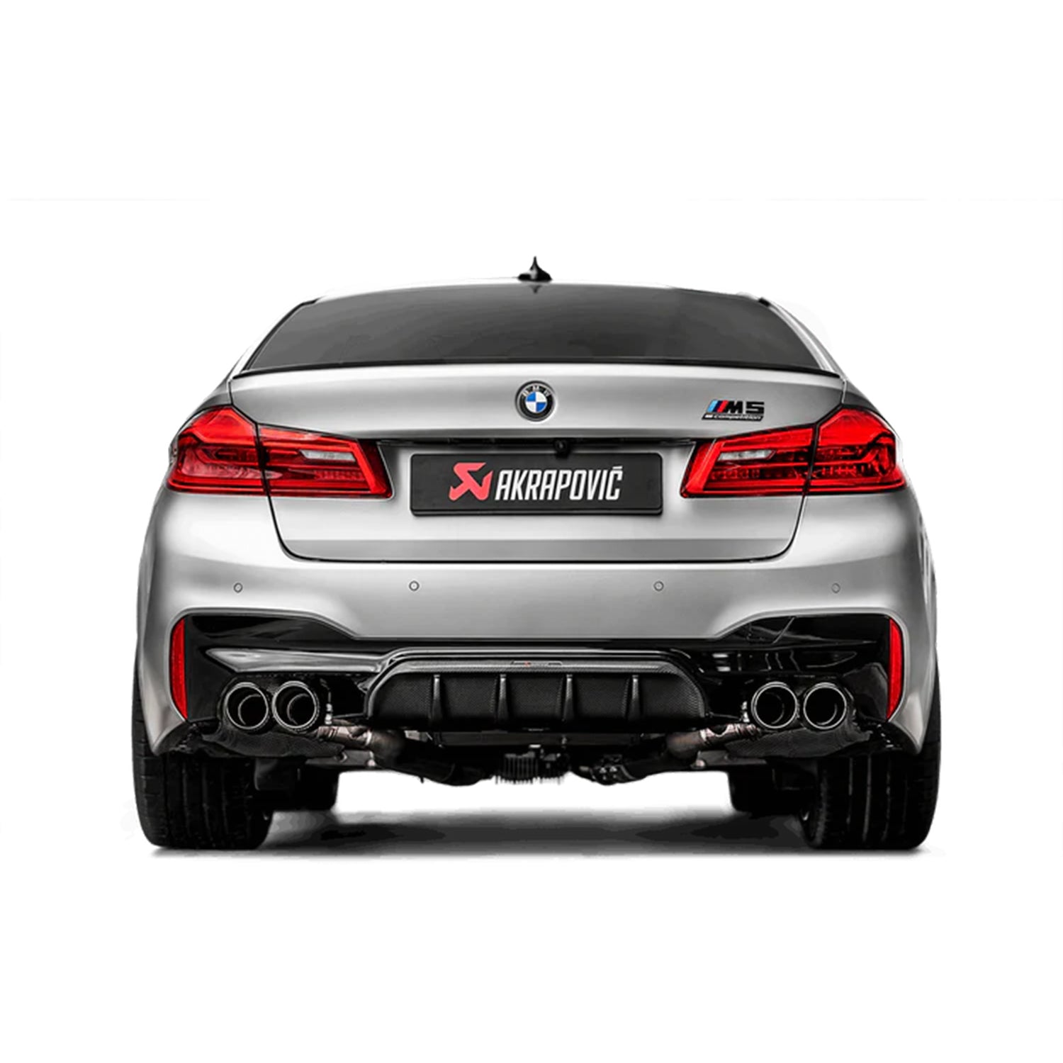 Akrapovič Titanium Slip-On Exhaust System for BMW M5 F90 (2018–2020) with Carbon-Fibre Tailpipes – Lightweight Performance Upgrade