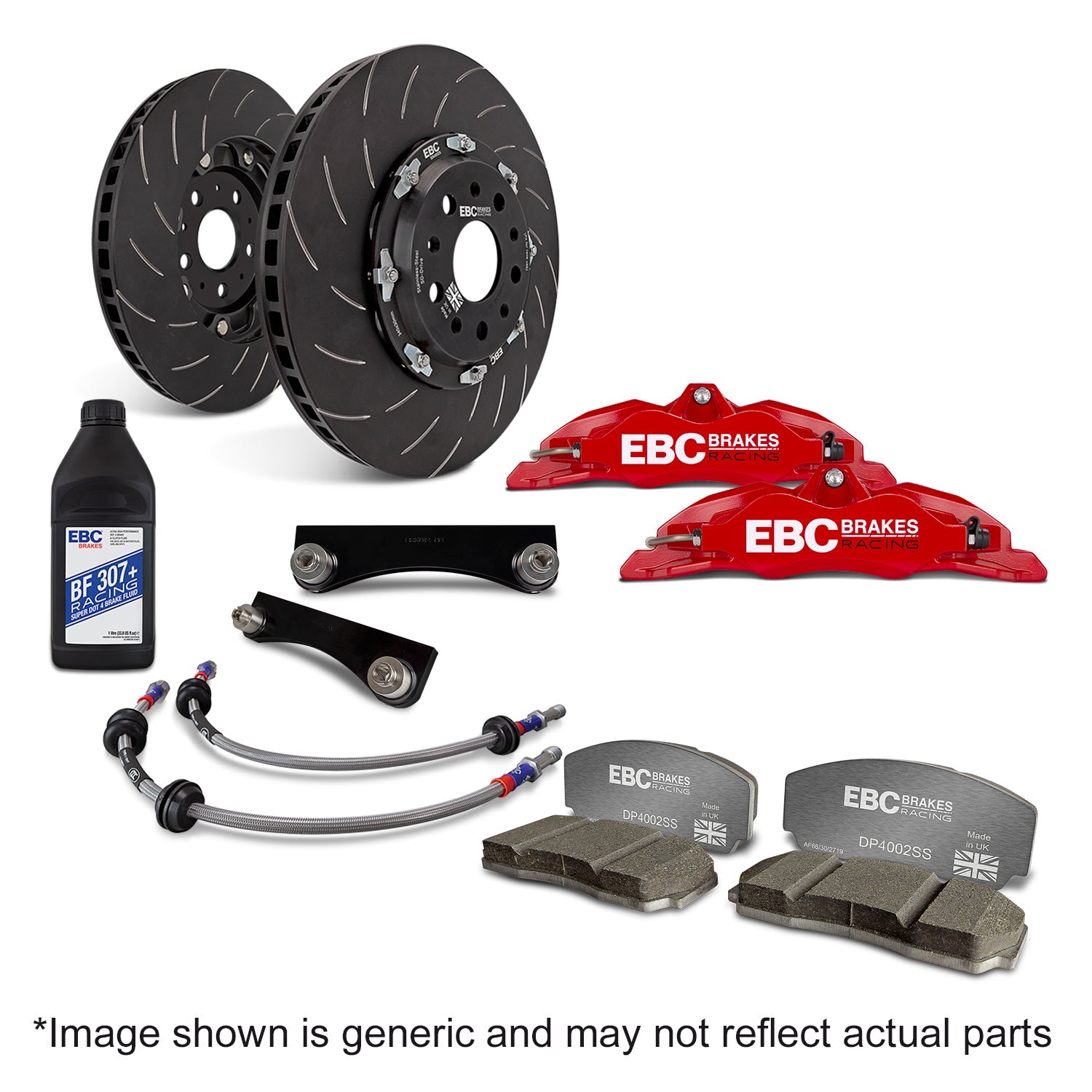EBC Red 4-Pot Big Brake Kit BBK003RED-2 for BMW M3