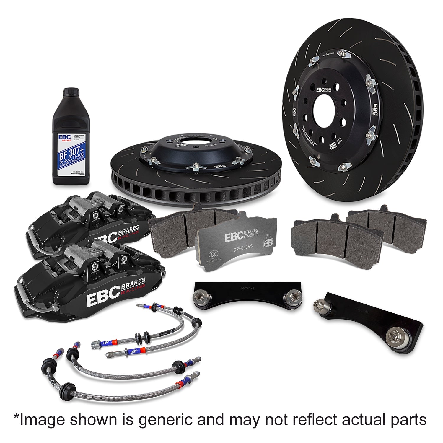 EBC Black 6-Pot Big Brake Kit BBK065BLK-1 for BMW E39 5 Series, M5