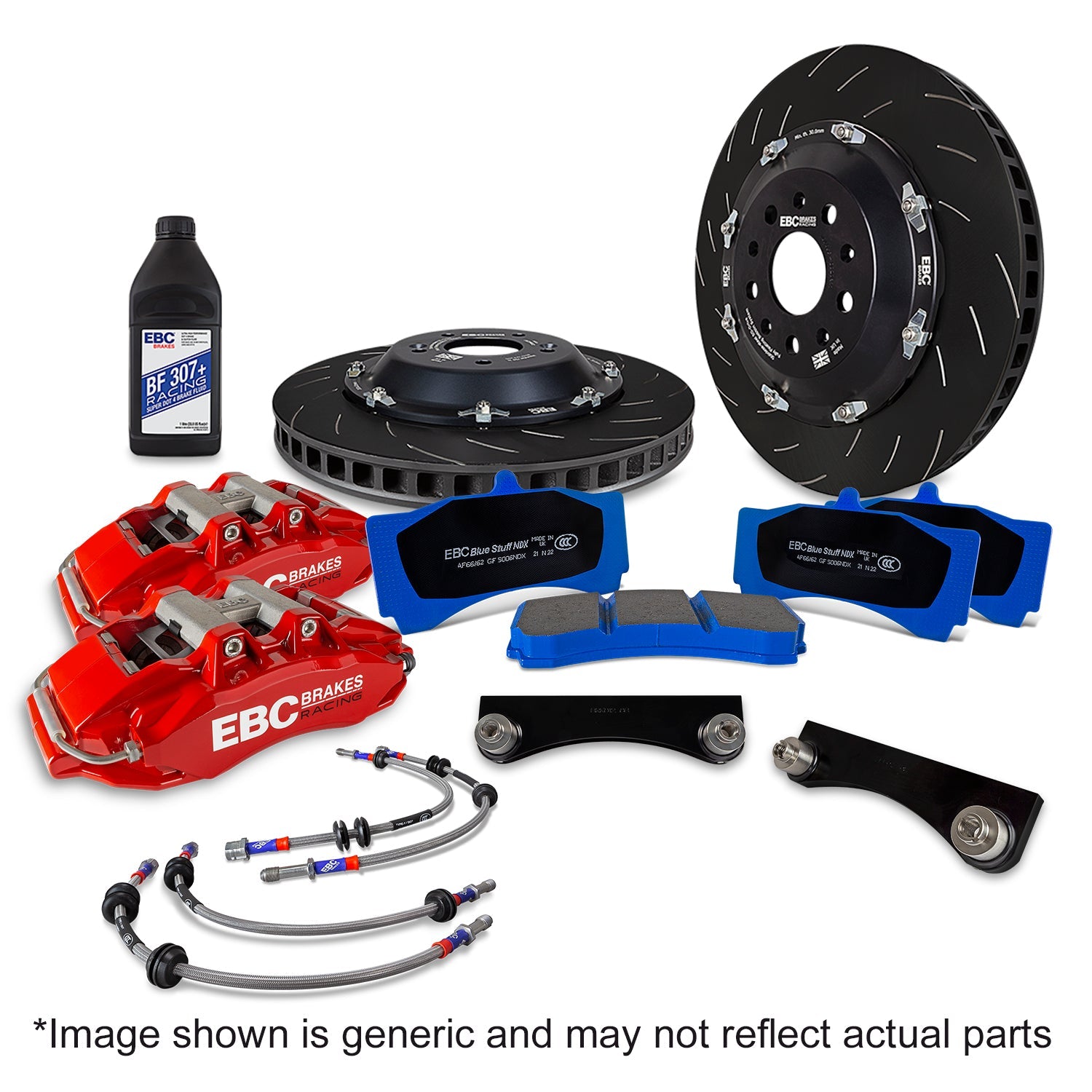 EBC Red 6-Pot Big Brake Kit BBK065RED-1 for BMW E39 5 Series, M5