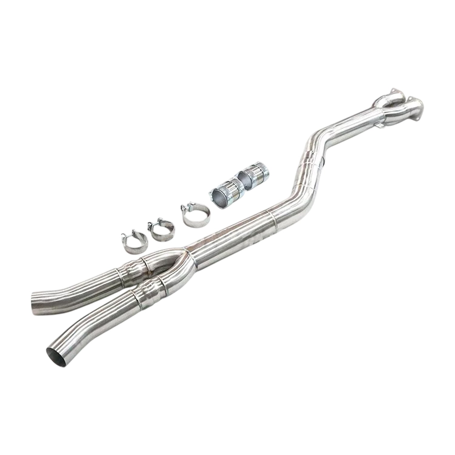 BMW F97 X3M & F98 X4M Pre-LCI Single Midpipe & Under Brace In Stainless Steel