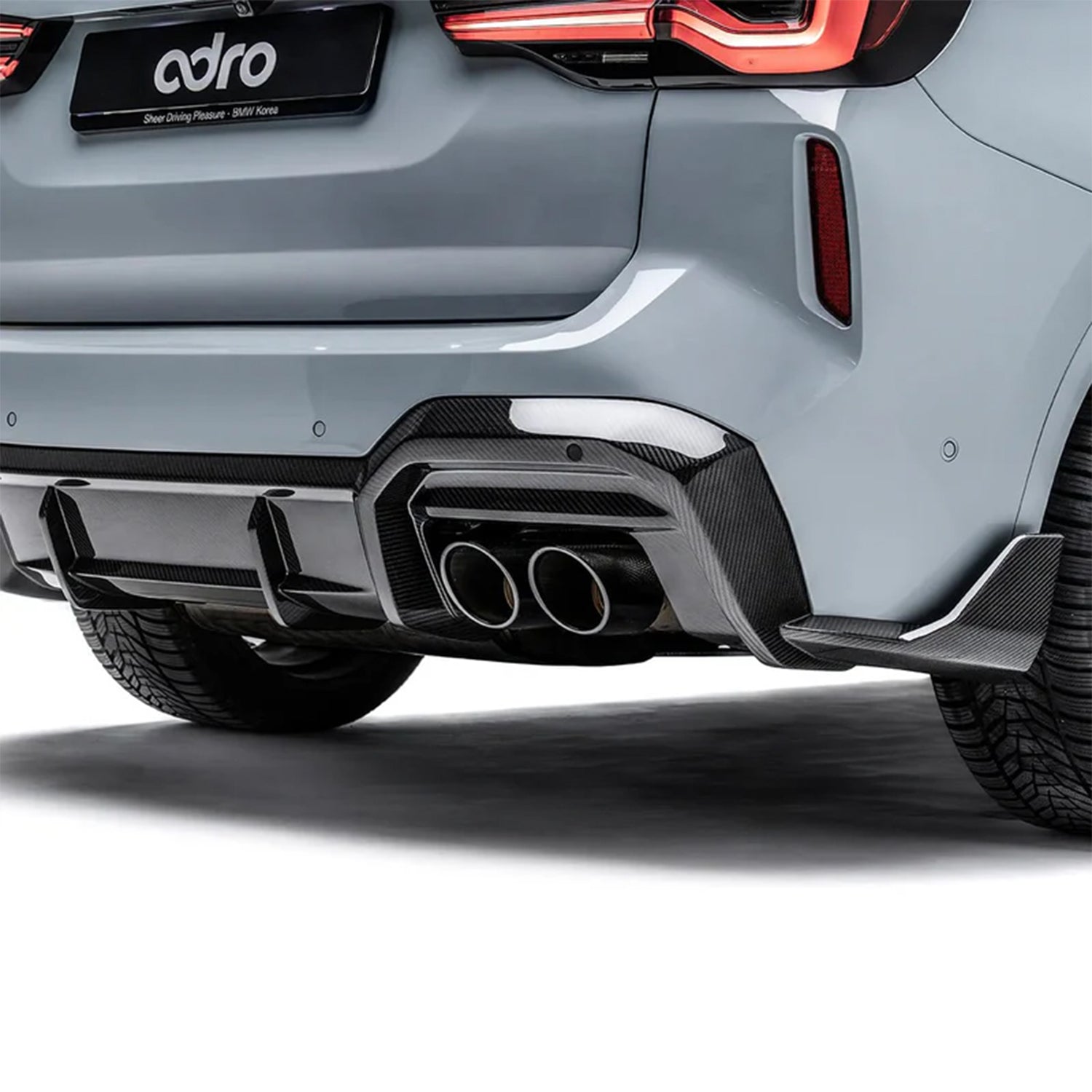 Adro Inc BMW F97 X3M & G01 X3 M40i LCI Gloss Carbon Fibre Rear Diffuser
