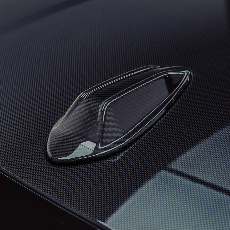 BMW Carbon Fibre Shark Fin Antenna Cover For BMW G80, G81, M3 & G20 G21 3 Series LCI By MHC LDN