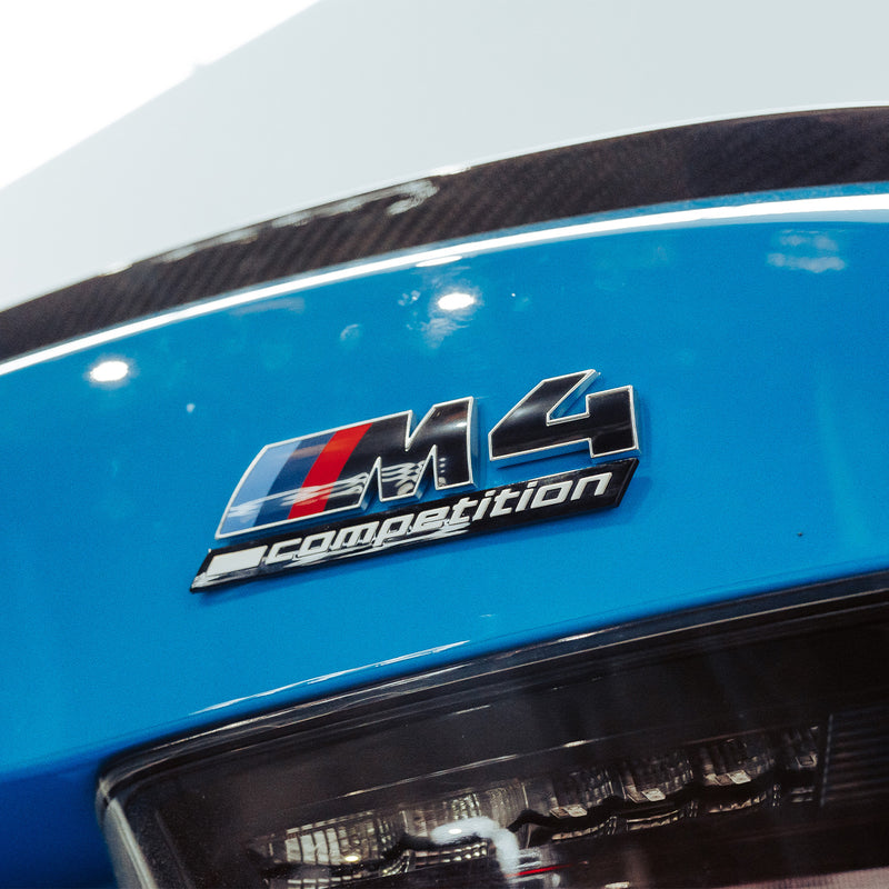 Genuine BMW G82 M4 Competition LCI Gloss Black Rear Badge