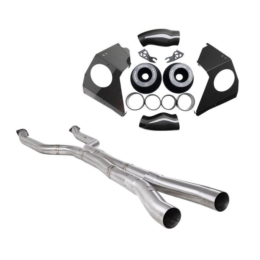BMW G90 & G99 M5 Enhanced Sound Package Intake & Exhaust Midpipe