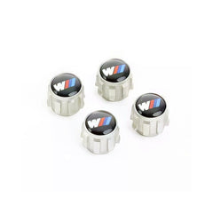 Genuine BMW M Performance M Logo Wheel Tyre Air Valve Caps Dust Covers 36122447402 (Set of 4)