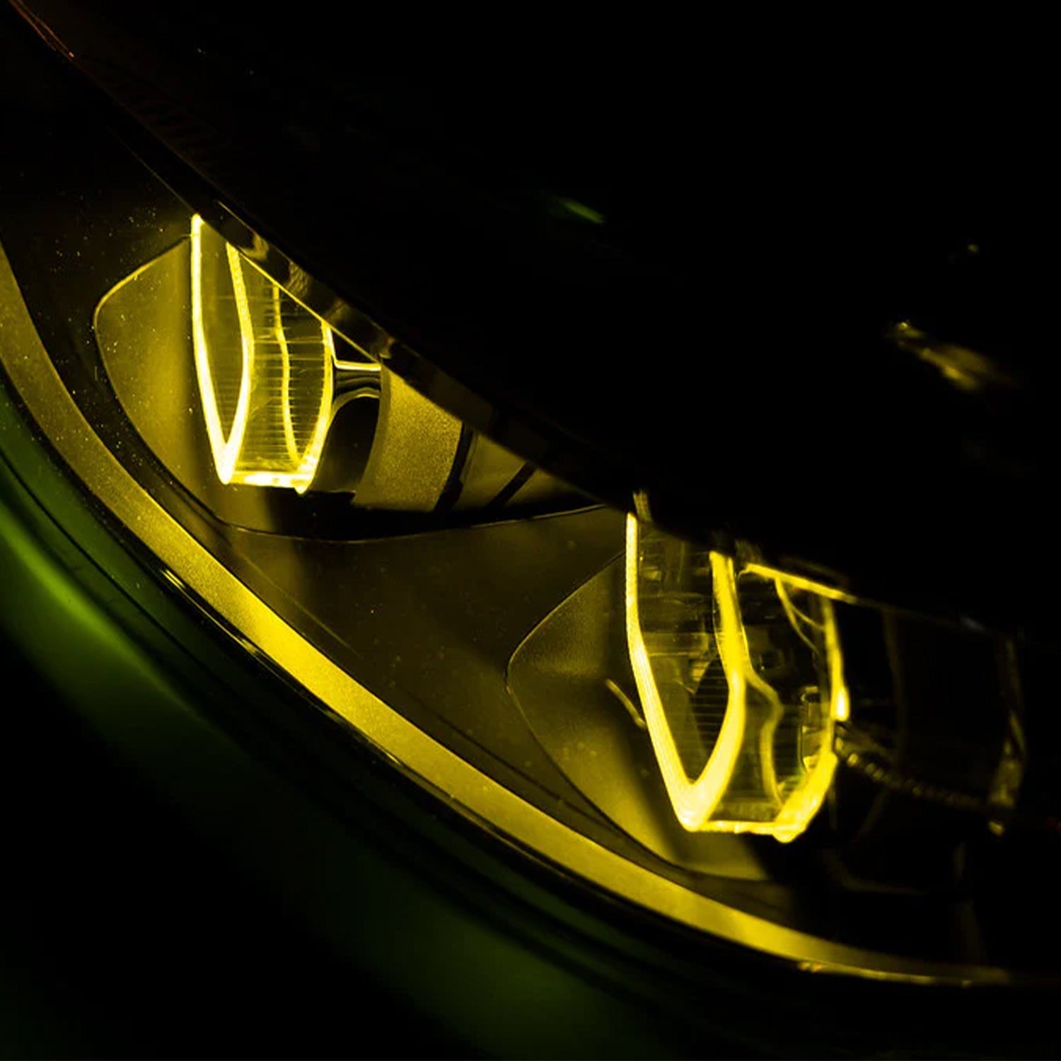 Motorsport+ BMW M2 CSL Yellow Daytime Running Lights LED Module Set (F87)