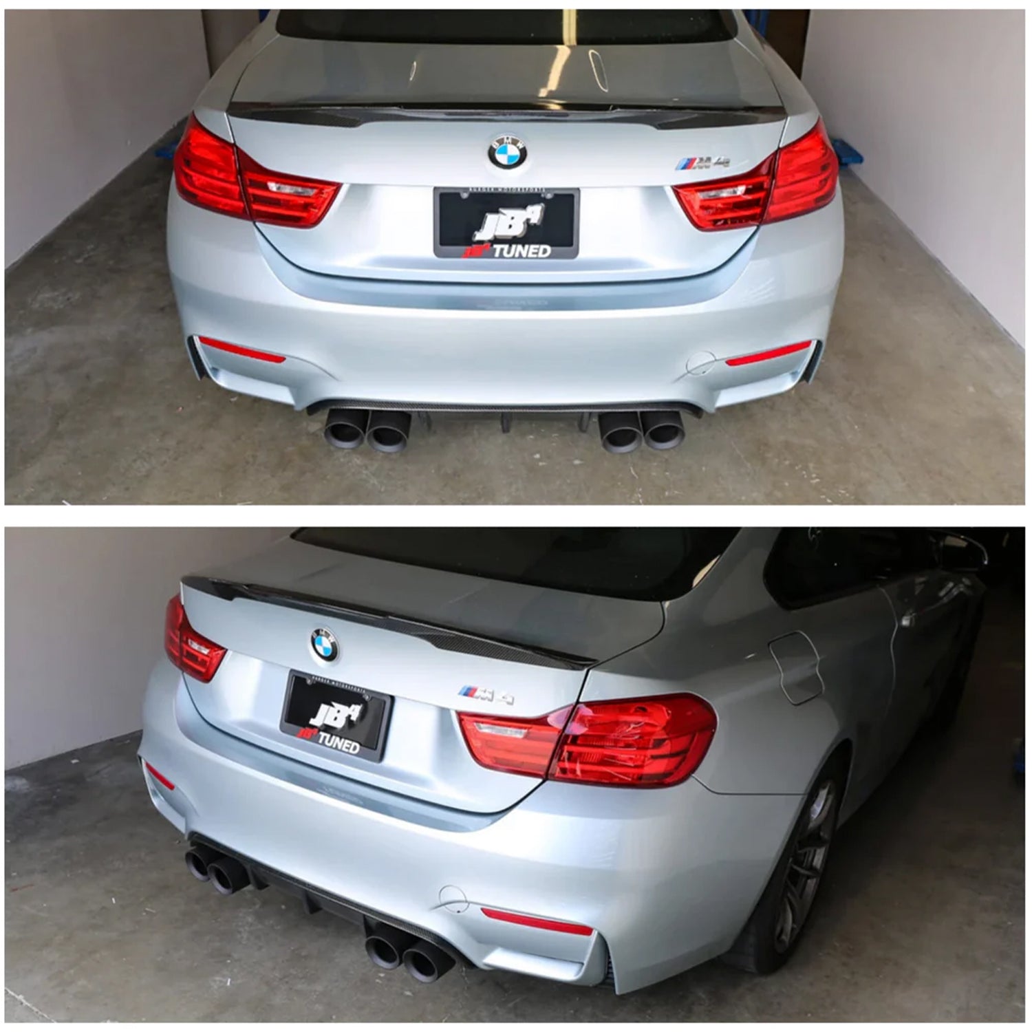 Burger Motorsports Angled Exhaust Tips For BMW F80 M3, F82 M4 & F87 M2 Comp - Installed
