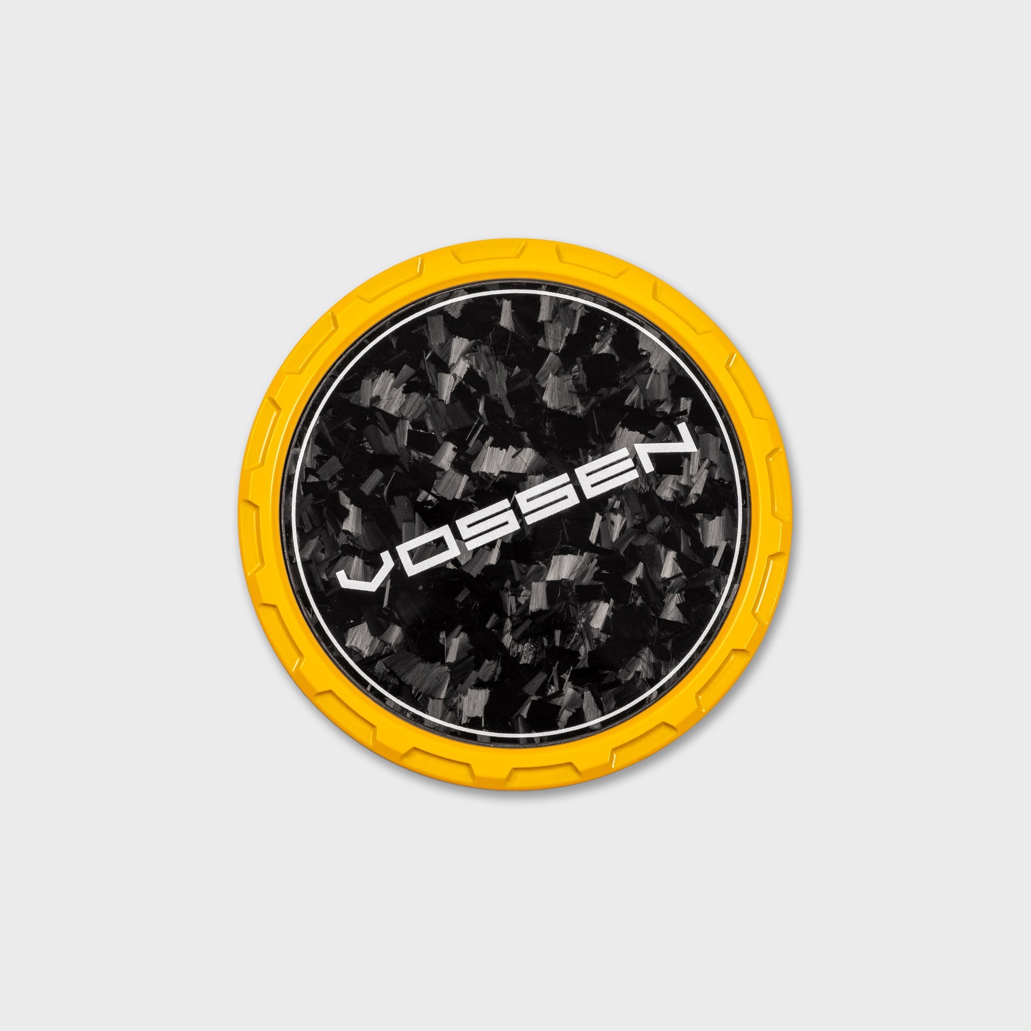 Vossen Classic Carbon Billet Sport Cap for VF & HF Series Wheels (Canary Yellow) - Forged Carbon