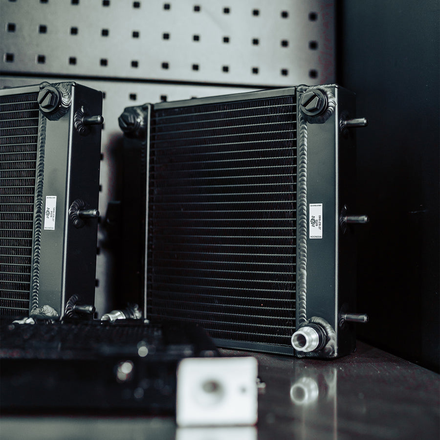 CSF Auxiliary Radiators for the BMW F80 M3, F82 M4 & F87 M2 Competition with the S55 engine. Part Number: 8258