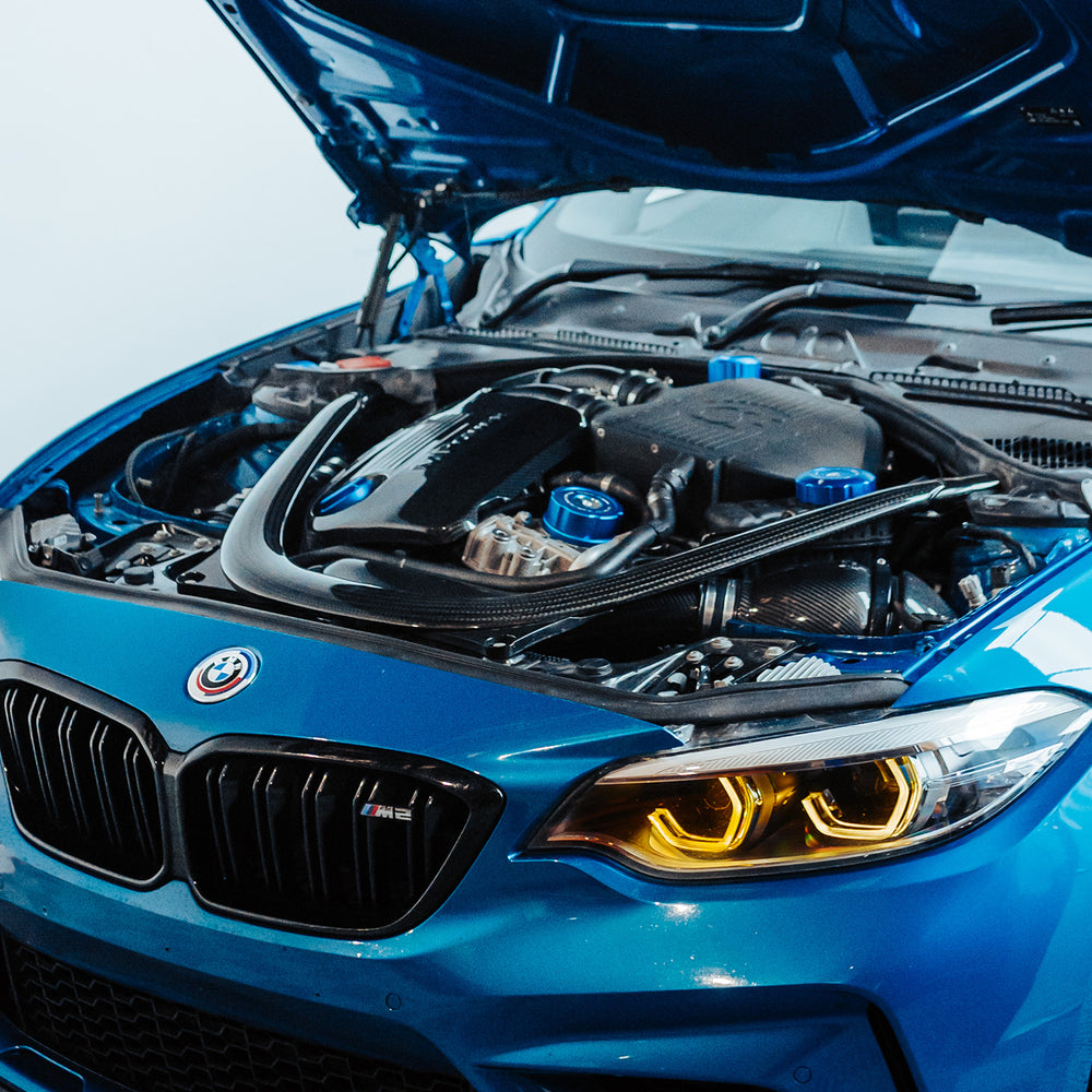 CSF BMW F8X M2C/M3/M4 Top Mount Charge-Air-Cooler - Crinkle Black
