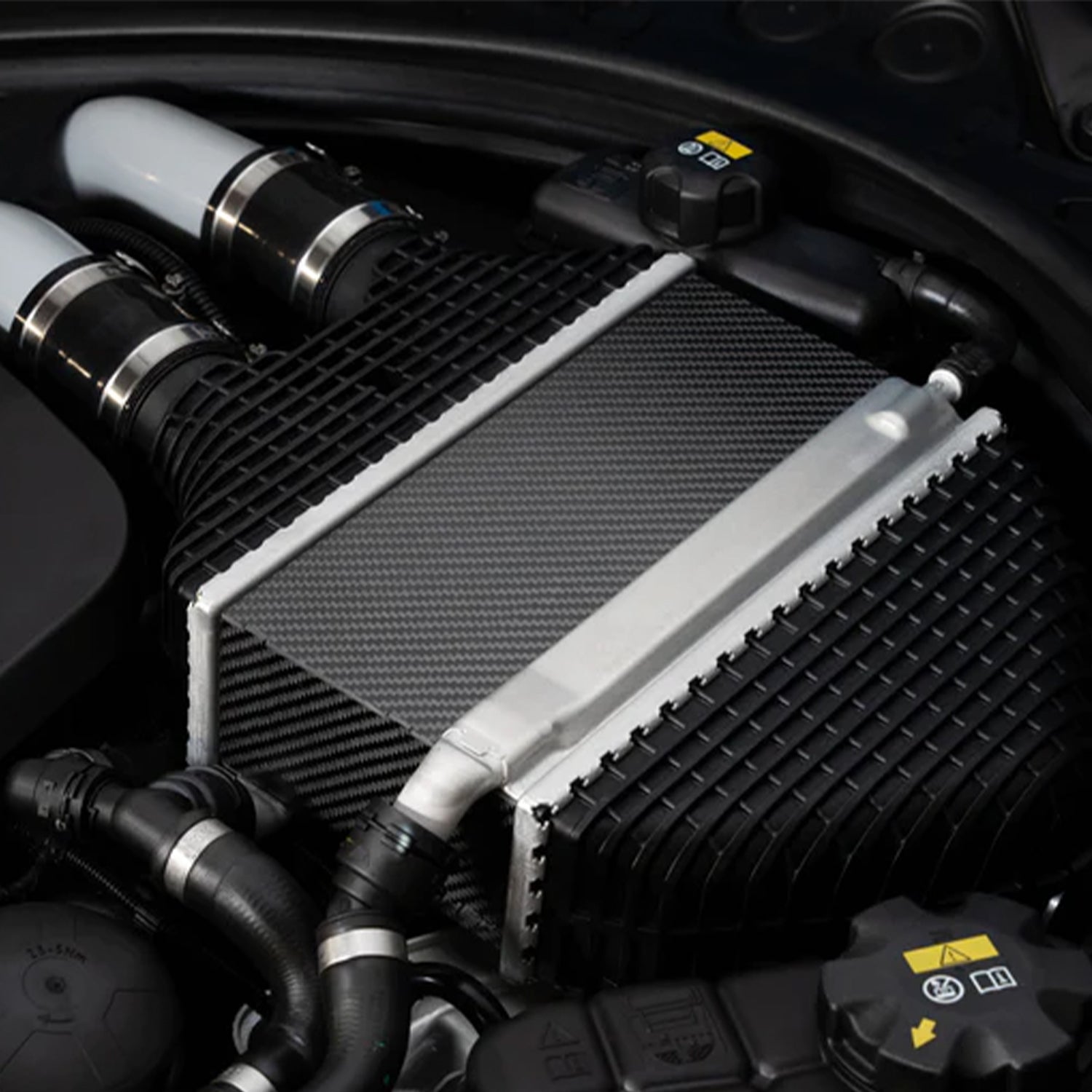 Carbonex BMW S55 Carbon Charge Cooler Cover - Matte