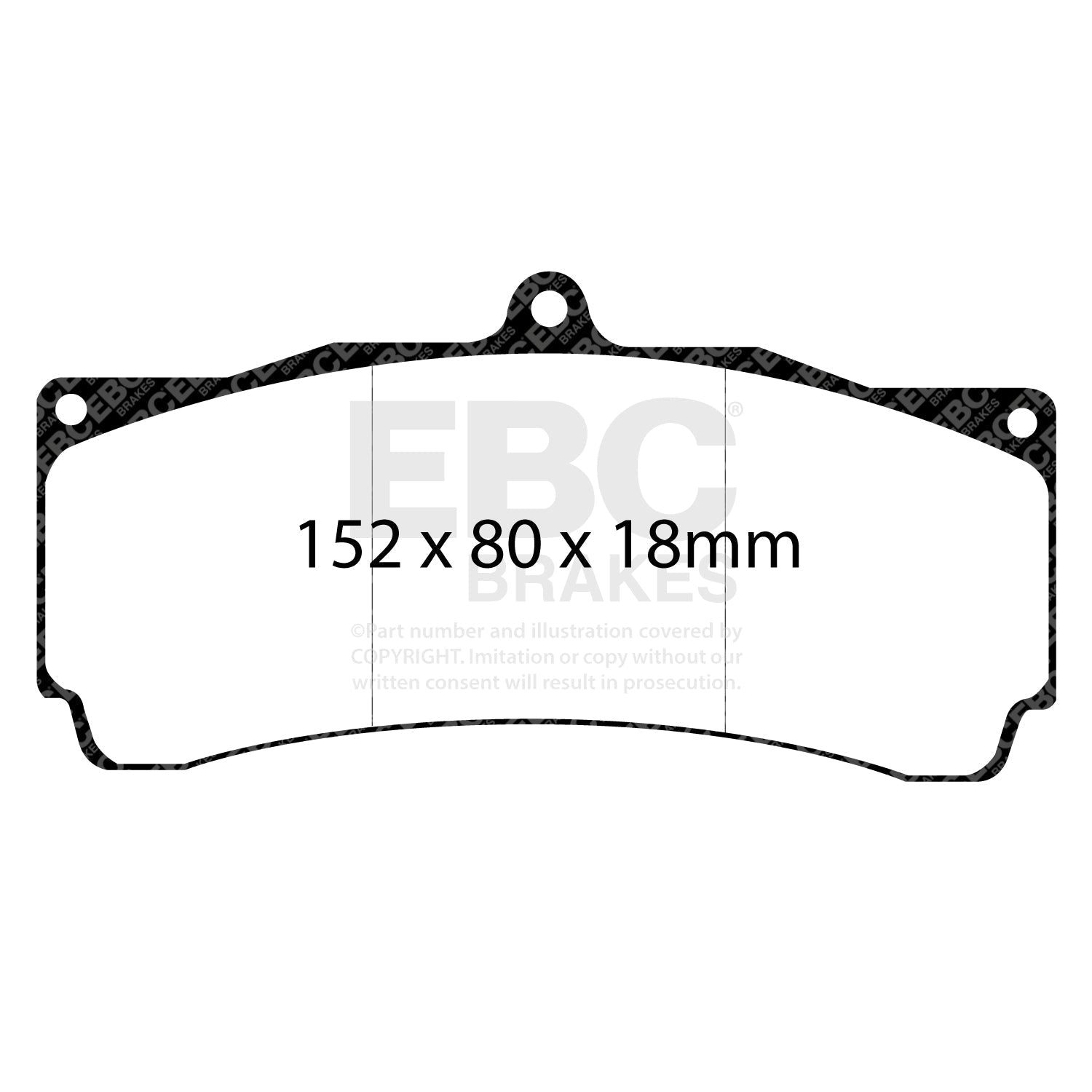EBC Bluestuff Apollo-6 355/380mm Big Brake Kit Replacement Brake Pads DP5006NDX