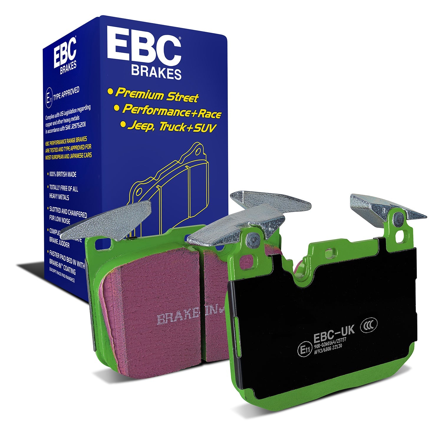 EBC Greenstuff Front Brake Pads DP22130 for BMW F22/F23 2 Series, F30/F31 3 Series, F32-F36 4 Series, F34 3 Series GT, F34 3 Series xDrive GT
