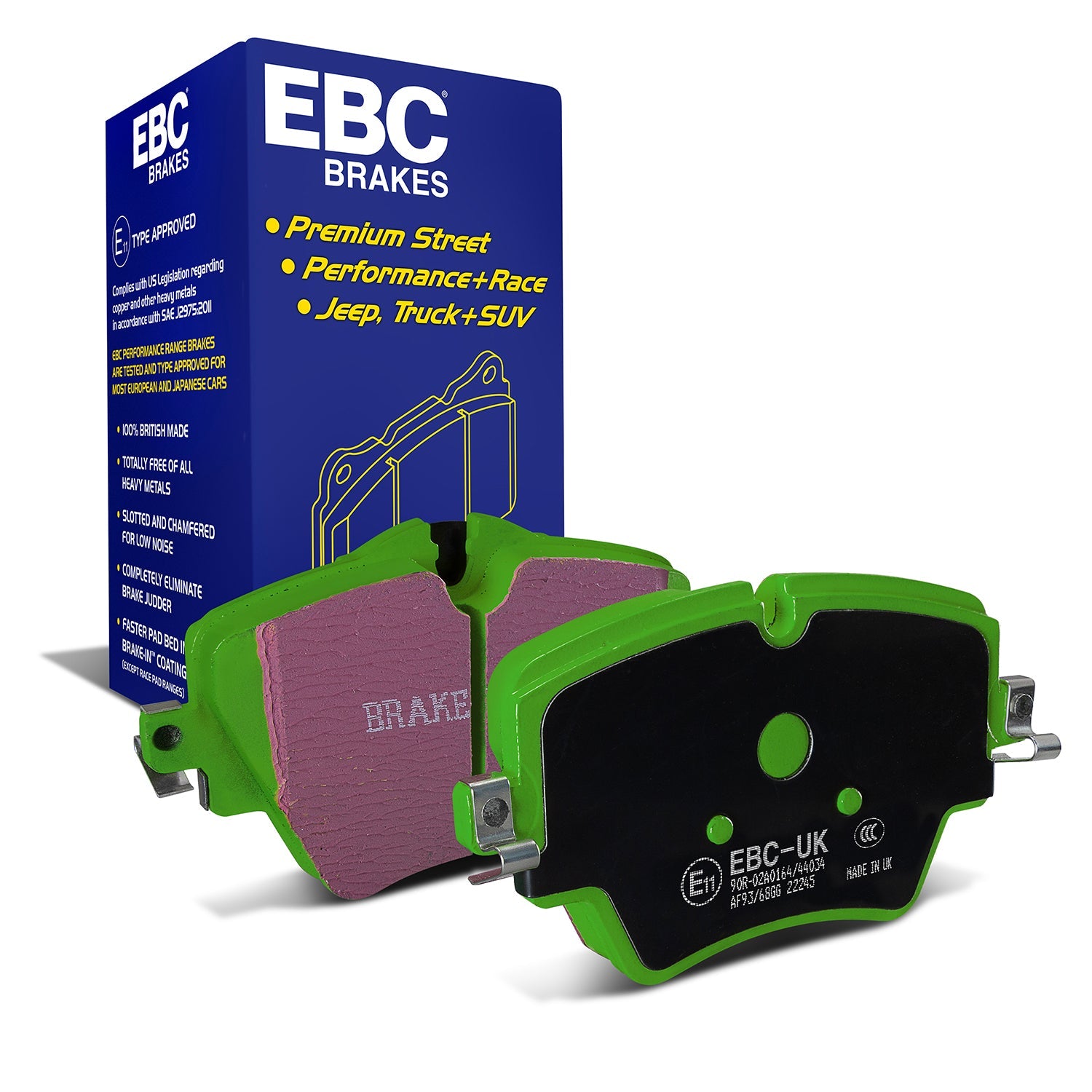 EBC Greenstuff Front Brake Pads DP22245 for BMW F40 1 Series, F44/G42 2 Series, G20/G21 3 Series, G22-G26 4 Series, G30/G31 5 Series, Z4 & 4 more