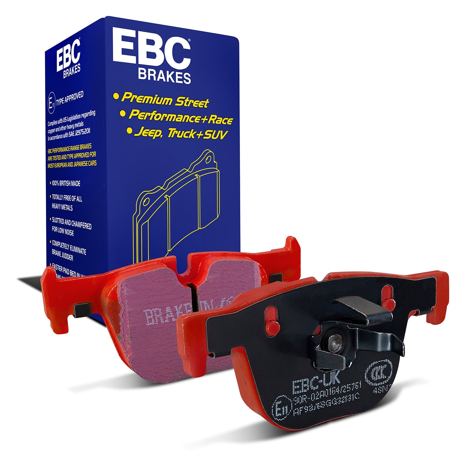 EBC Redstuff Rear Brake Pads DP32131C for BMW F30/F31 3 Series, F32-F36 4 Series, F34 3 Series GT, F34 3 Series xDrive GT