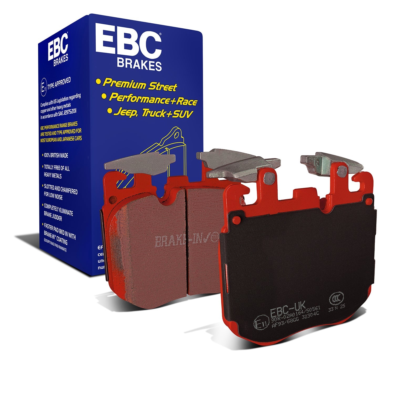 EBC Redstuff Front Brake Pads DP32304C for BMW G42 2 Series, G20/G21 3 Series, G22-G26 4 Series, G30/G31 5 Series, G11/G12 7 Series & 17 more