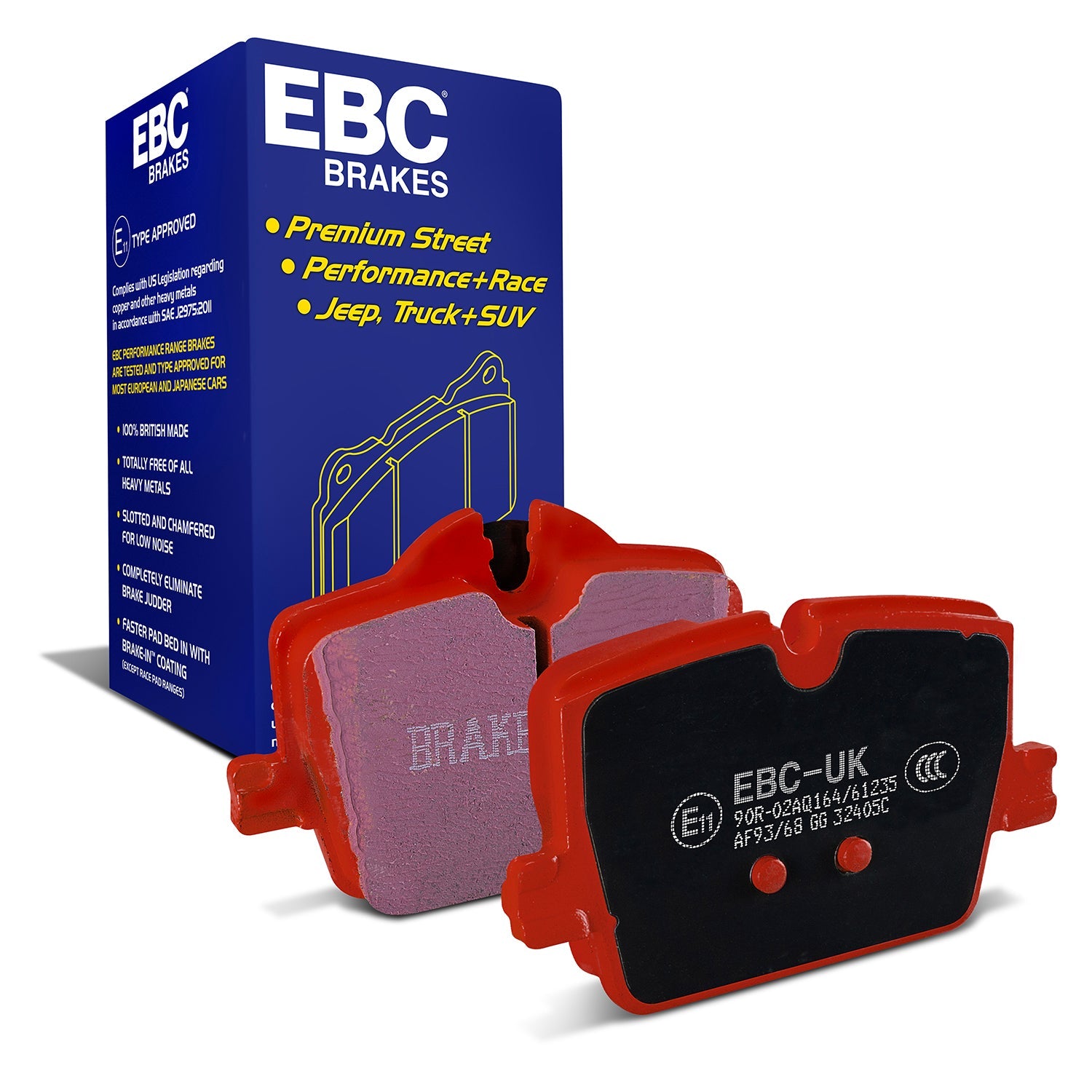 EBC Redstuff Rear Brake Pads DP32405C for BMW G42 2 Series, G20/G21 3 Series, G22-G26 4 Series, Z4
